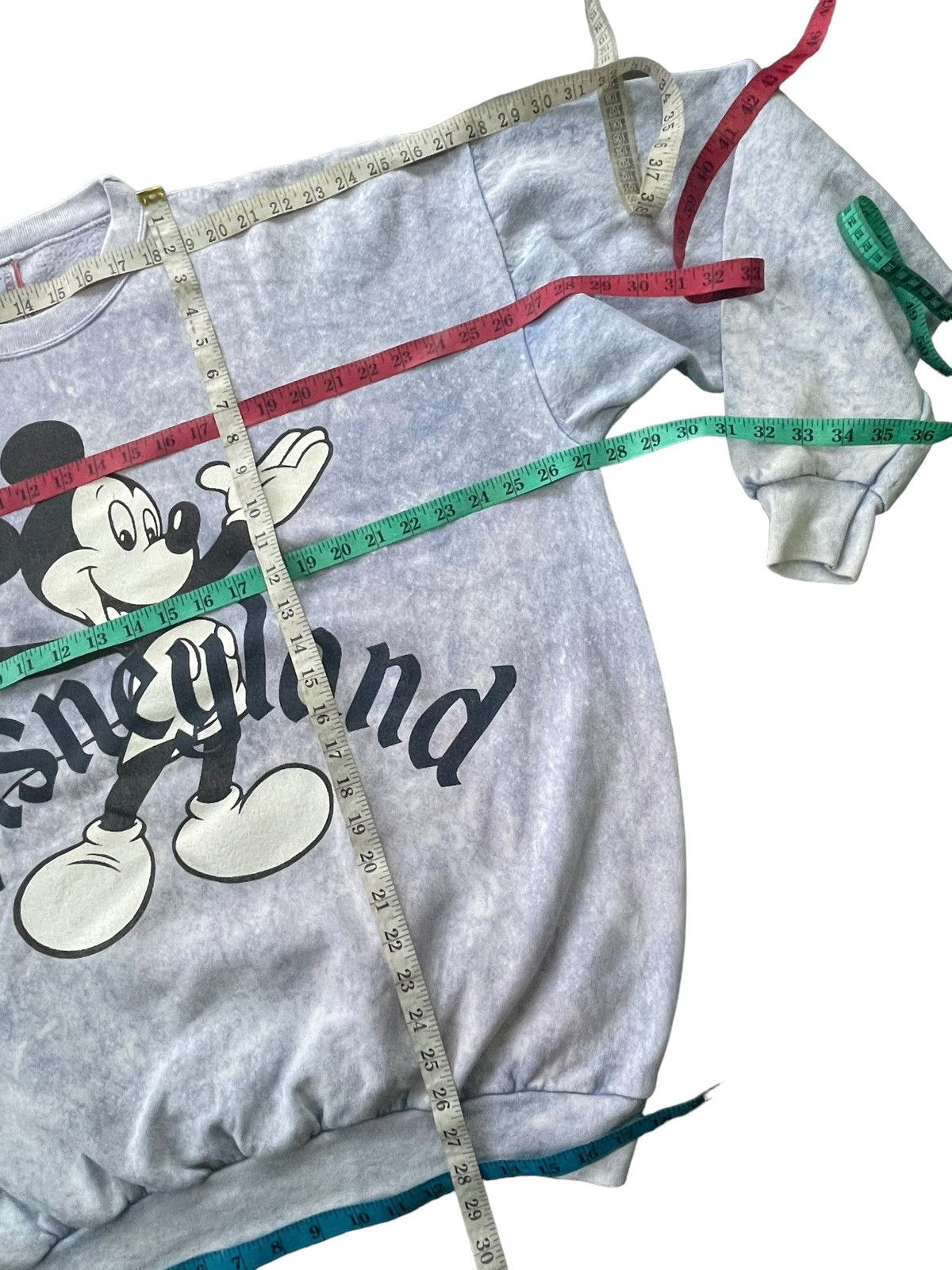 Disney Vintage Mickey Mouse Disneyland Bleached Sweatshirt Size US XXL / EU 58 / 5 - 11 Thumbnail