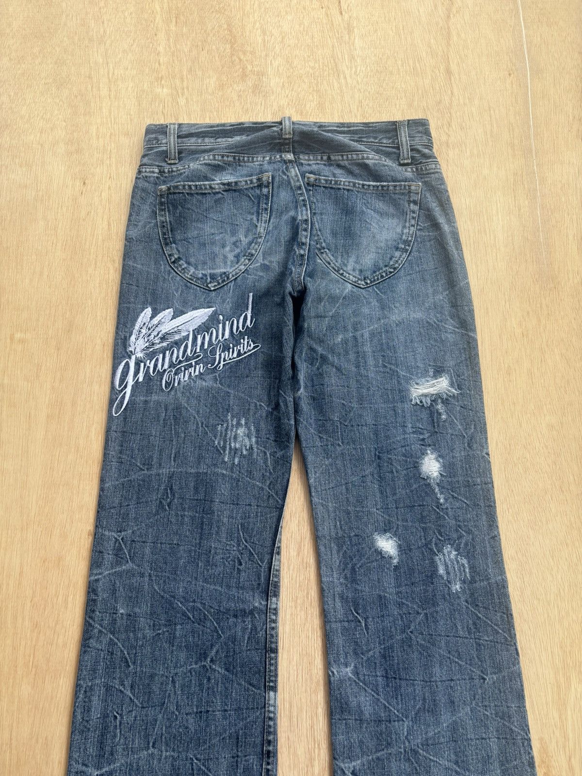 Hysteric Glamour Vintage Distressed Denim Oririn Jeans Grand Mind Size US 29 - 4 Thumbnail