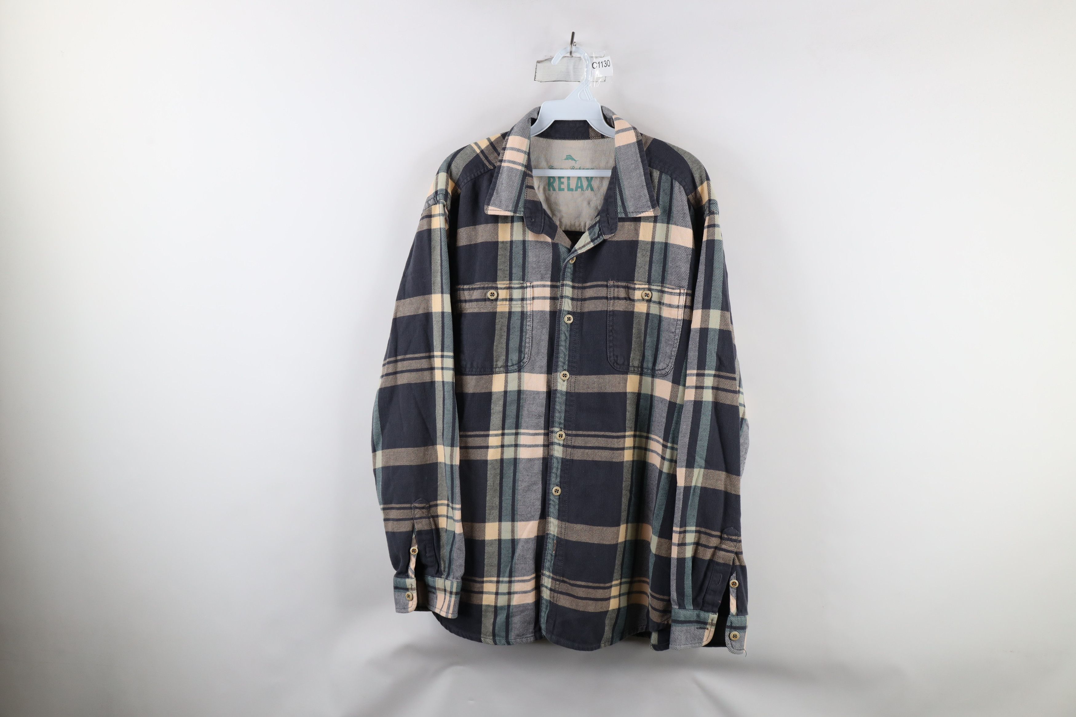 Tommy Bahama × Vintage Tommy Bahama Relax Collared Button Shirt Plaid Cotton Size US XL / EU 56 / 4 - 1 Thumbnail