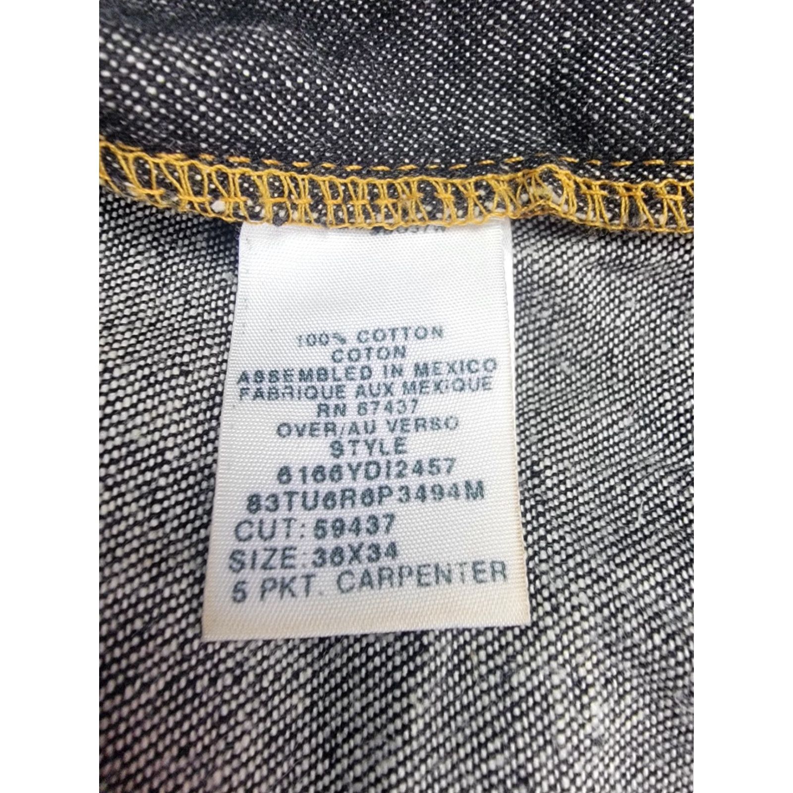Vintage Polo Jeans Company Ralph Lauren Jeans Mens 36x34 Black 5 Pocket Carpenter C-5 Denim Zip 90s Logo Mens Size US M / EU 48-50 / 2 - 7 Thumbnail