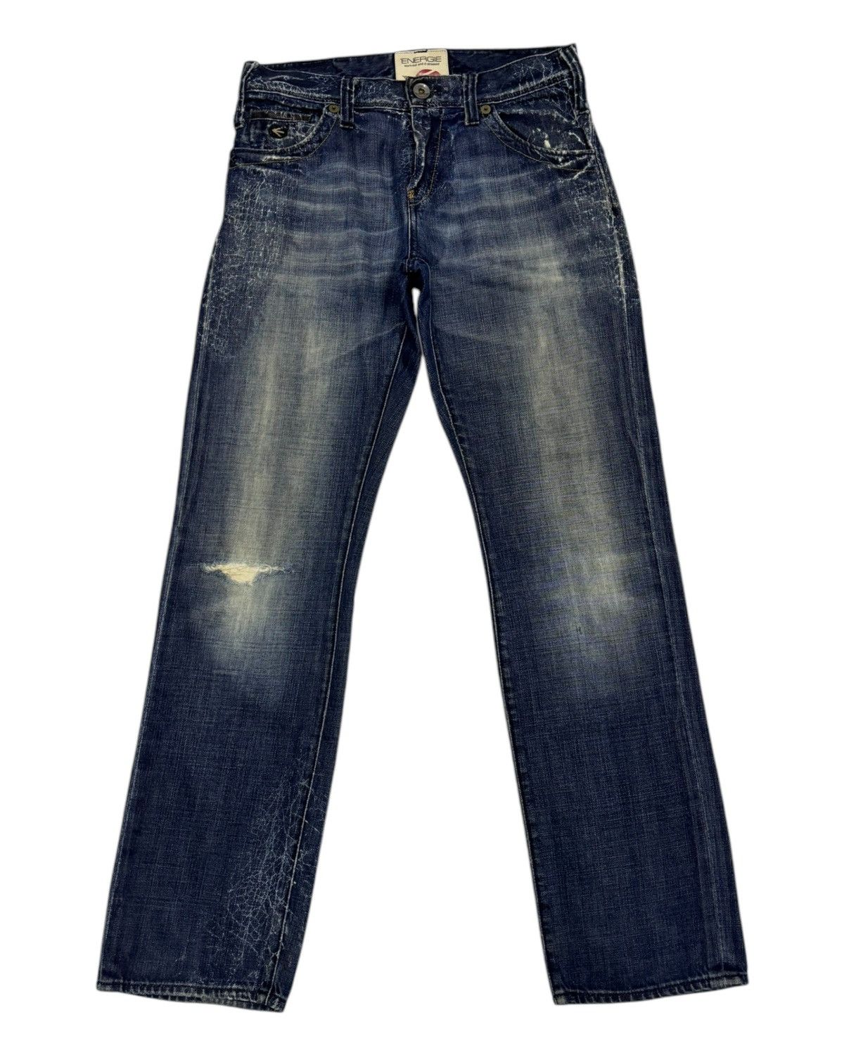 Energie 🔥ENERGIE SPIDER WEB DISTRESSED DENIM JEANS Size US 30 / EU 46 - 9 Thumbnail