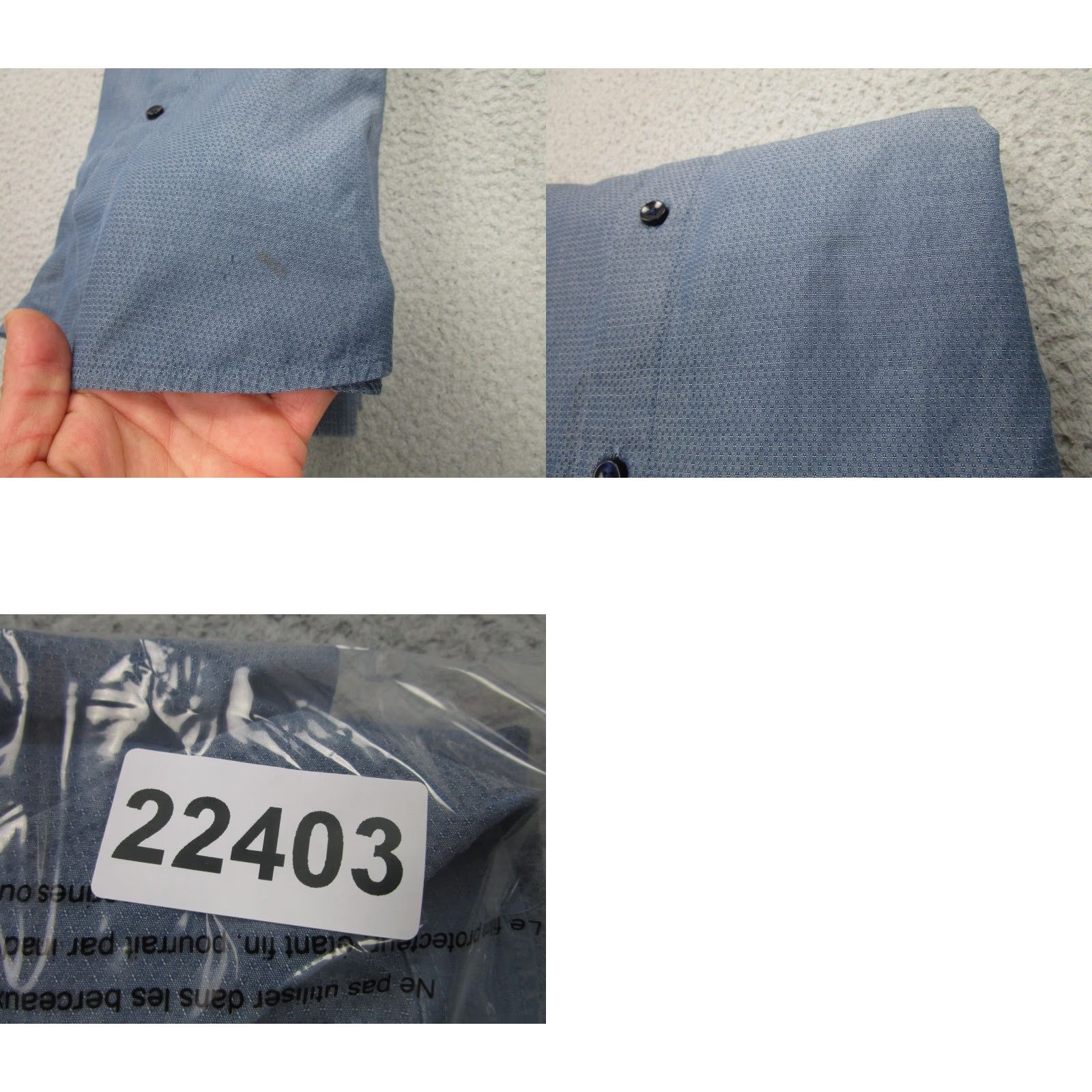 Hugo Boss Hugo Boss Shirt Mens Large Blue Regular Fit Lukas_1F Geometric Dress Long Sleeve Size 42R - 10 Thumbnail