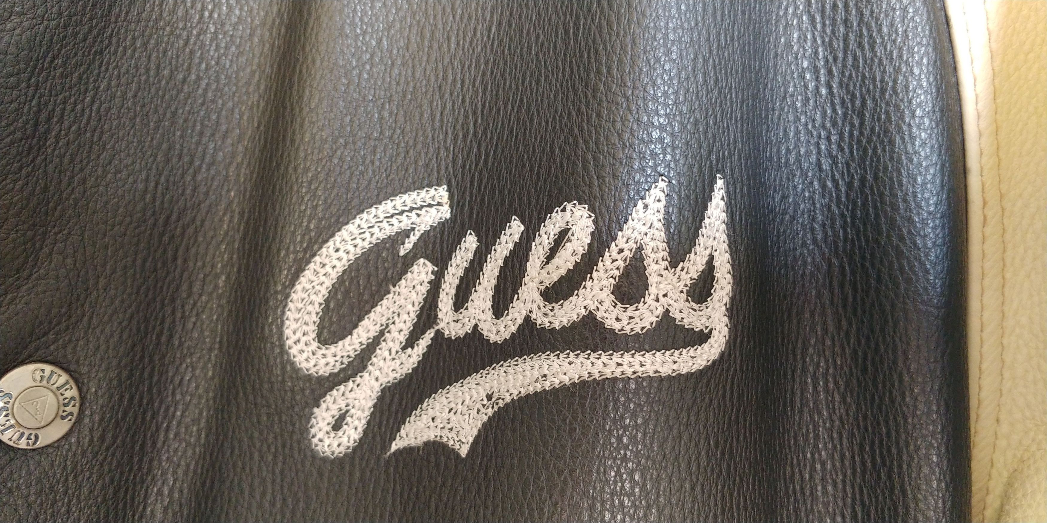 Guess RARE Vintage Guess Leather Varsity Jacket Size US M / EU 48-50 / 2 - 5 Thumbnail