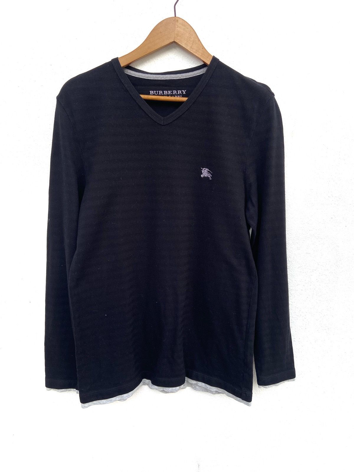 Burberry 🔥 Burberry t shirt long sleeve Burberry Black Label Size US M / EU 48-50 / 2 - 1 Thumbnail