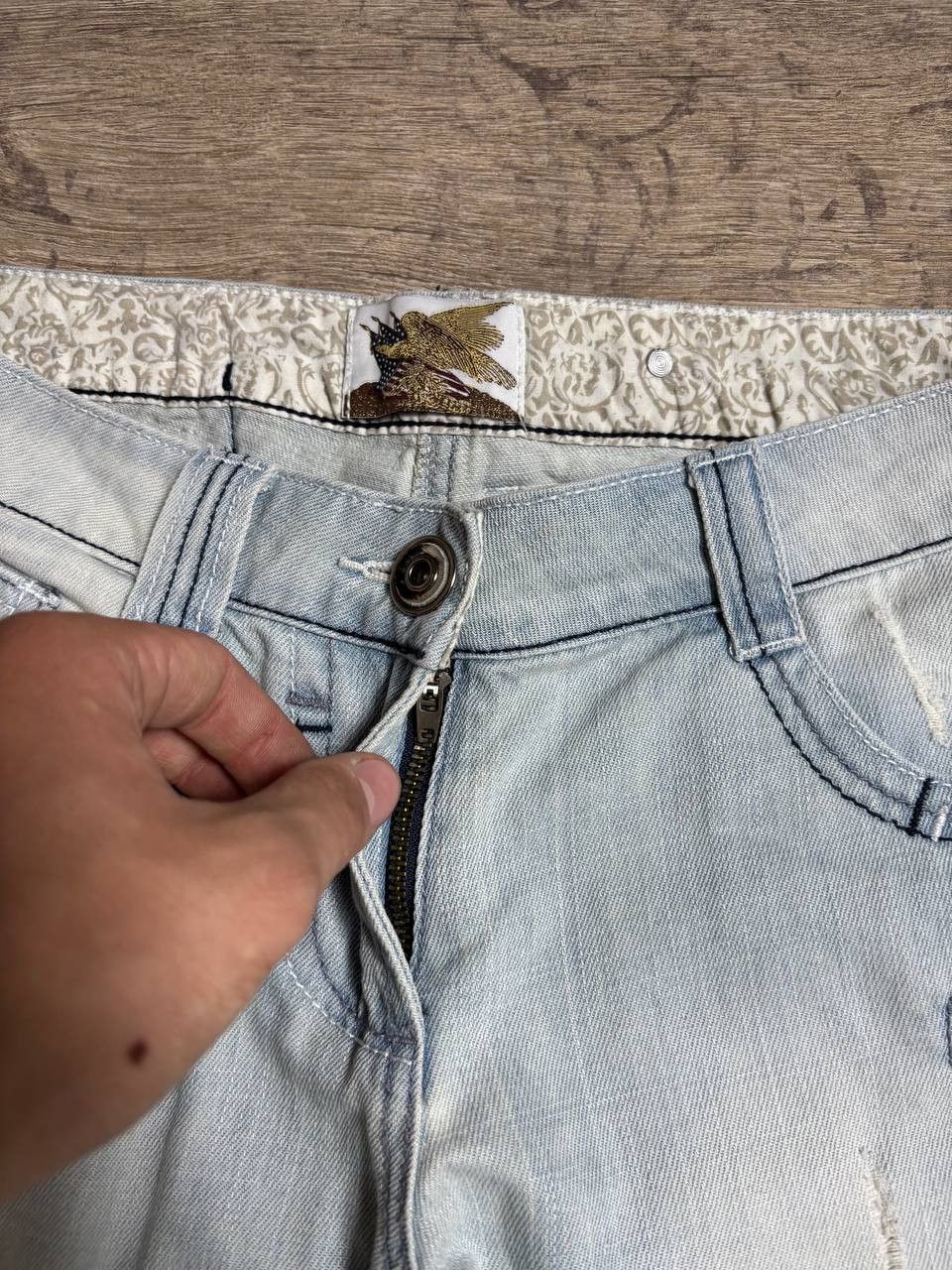Japanese Brand GOD BLESS AMERICA RARE Flared OWENS Type! Y2K Japan Jeans Size US 30 / EU 46 - 12 Thumbnail