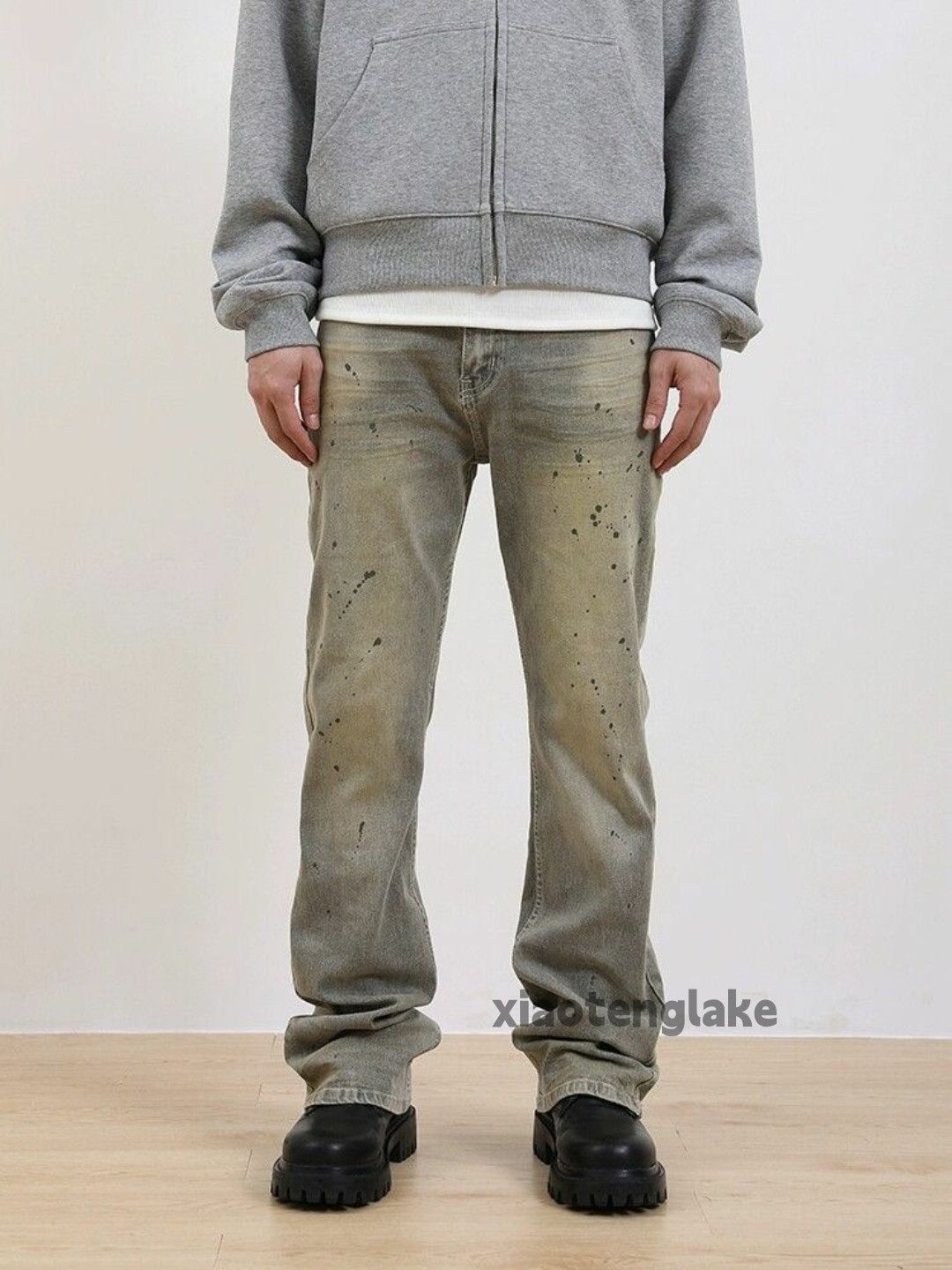 Jean × Vintage washed faded skate punk grunge paint rusty jeans Size US 32 / EU 48 - 1 Thumbnail