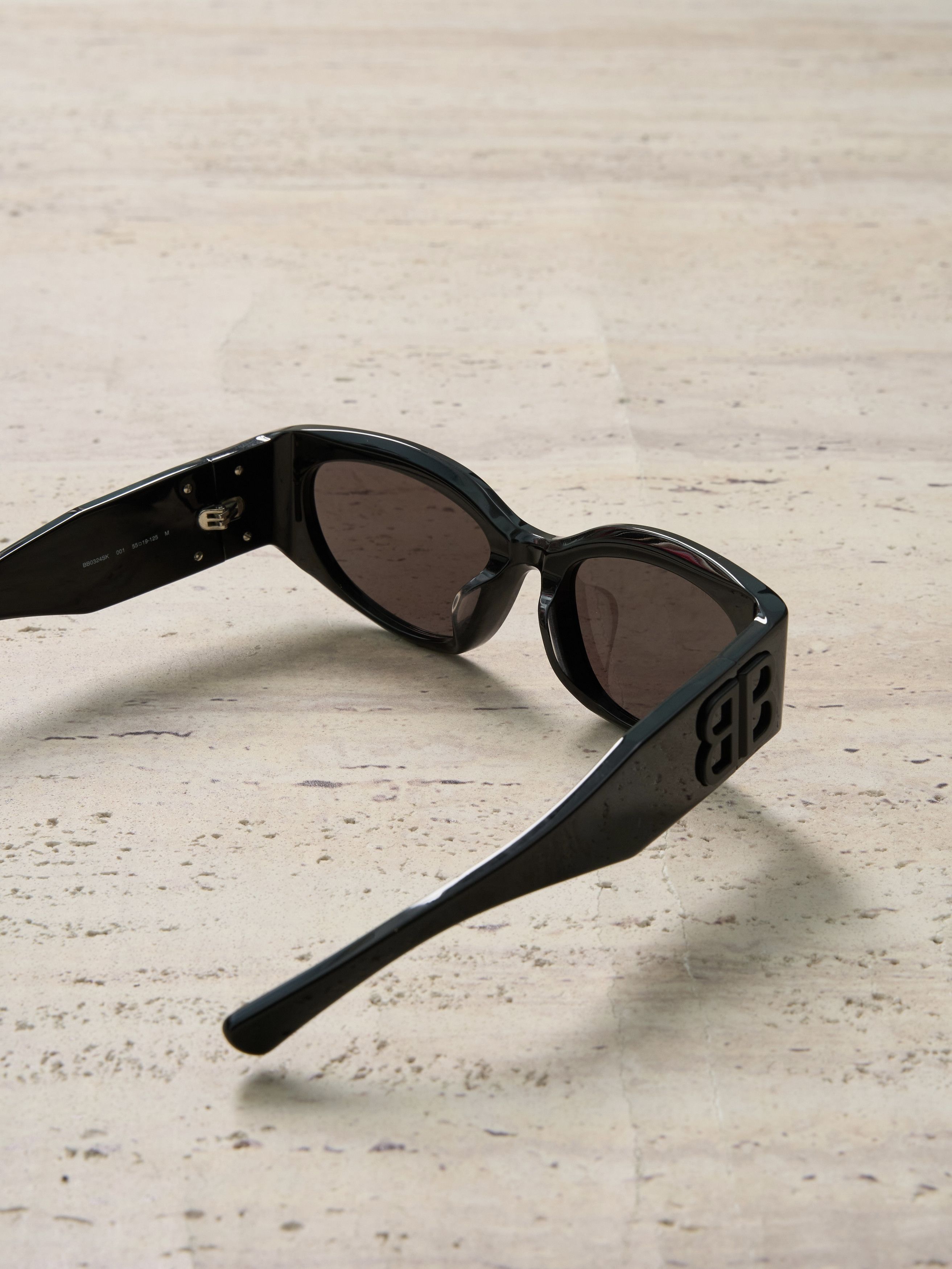 Balenciaga BALENCIAGA BB0324SK 001 Sunglasses BLACK GREY Size ONE SIZE - 8 Thumbnail