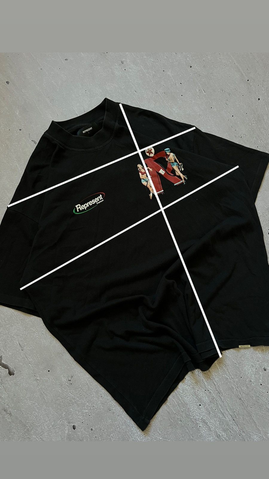 Represent Clo. Represent Automotive Girl Printed T-Shirt Black Size L Size US L / EU 52-54 / 3 - 17 Thumbnail