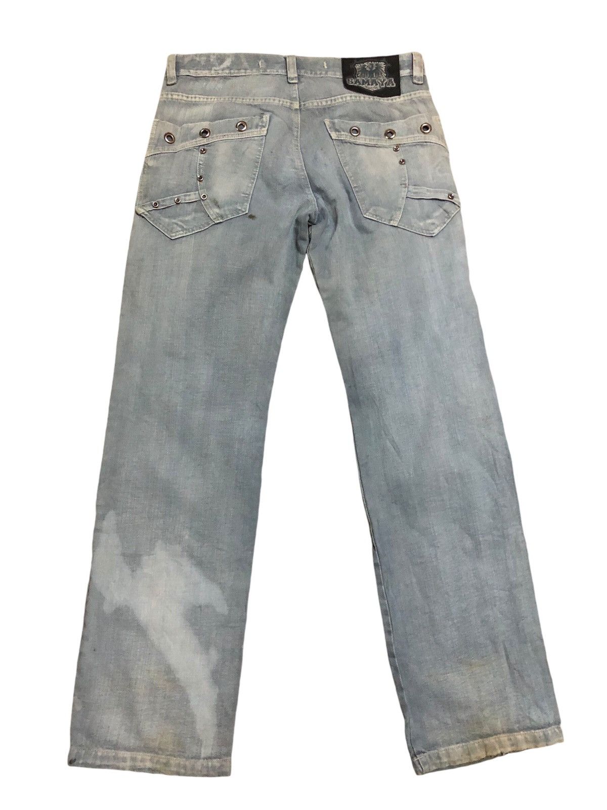Hysteric Glamour × Japanese Brand Samaya 42 Cargo Punk Rockabilly Denim Pants Size US 34 / EU 50 - 2 Thumbnail