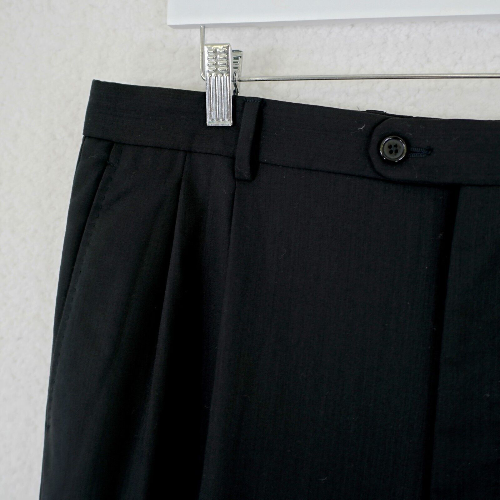 Zanieri Zanieri Zignone Italy High Two Wool Black Daniel 37/31 Dress Size 36R - 3 Thumbnail