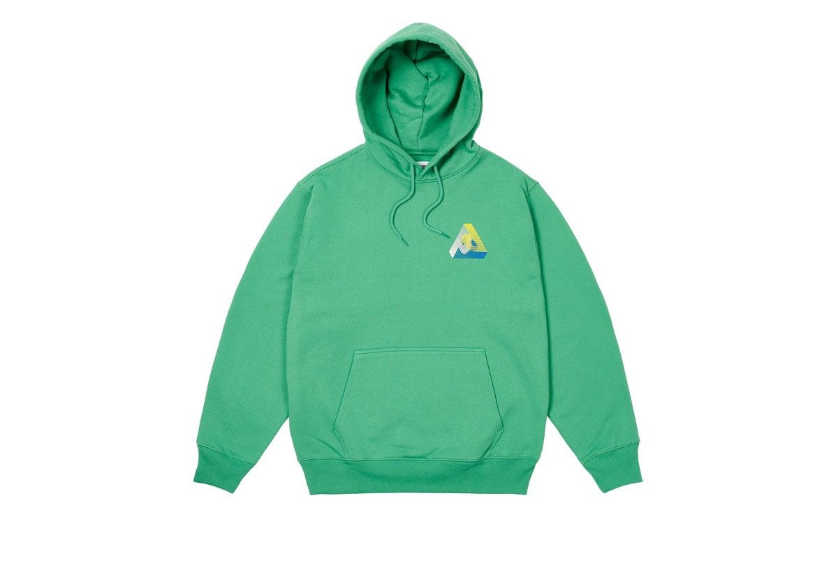 Palace Palace 3P Fade Hood Sweet Pea Green Brushed Fleece Hoodie Size US L / EU 52-54 / 3 - 1 Thumbnail
