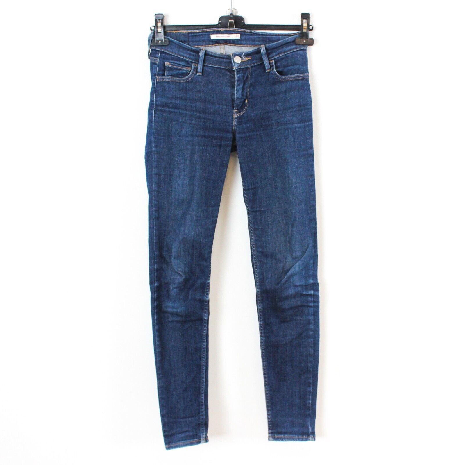 Levi's 710 Women W26 L30 Super Skinny Jeans Pants Trousers Stretch Size 26" / US 2 / IT 38 - 1 Thumbnail