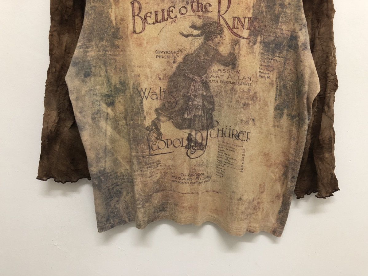 Vintage RARE 🔥 B,V. B,B. BELLE O’ THE RINK OVP MESH SLEEVES BODY TOP Size XL / US 12-14 / IT 48-50 - 4 Thumbnail