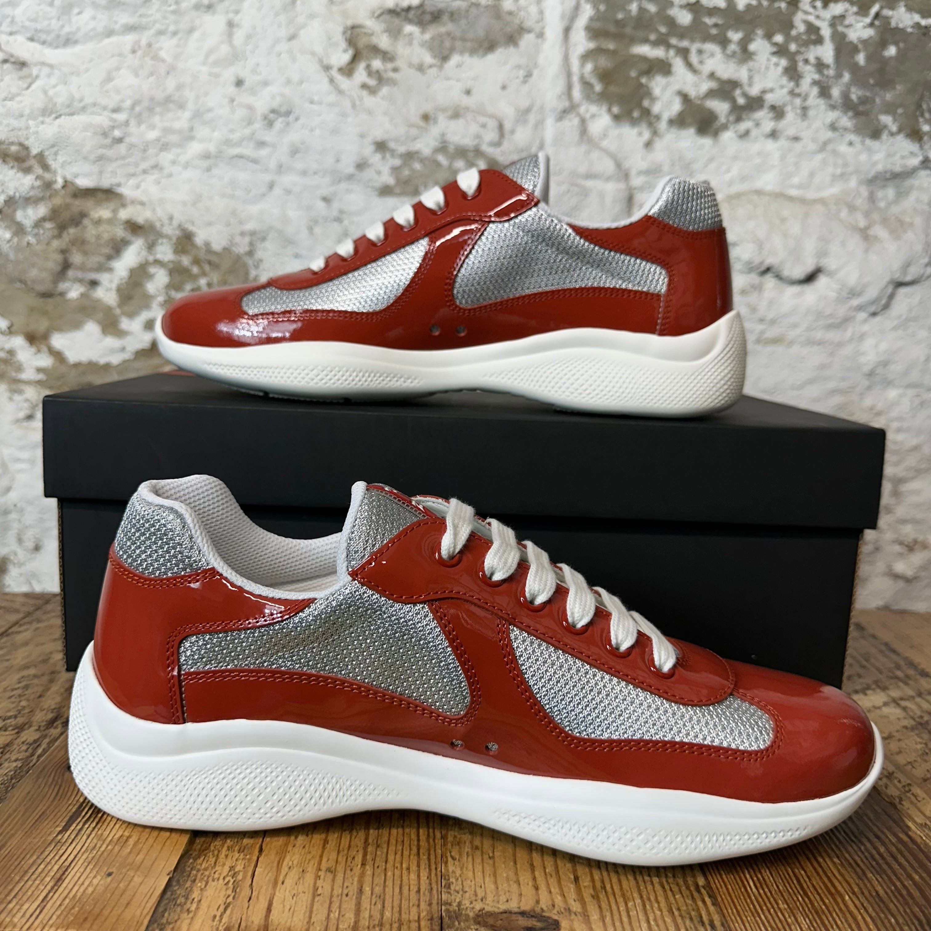 Prada Prada Americas Cup Rame Red Patent Sneaker Size 7 NEW Size US 7 / EU 40 - 2 Thumbnail