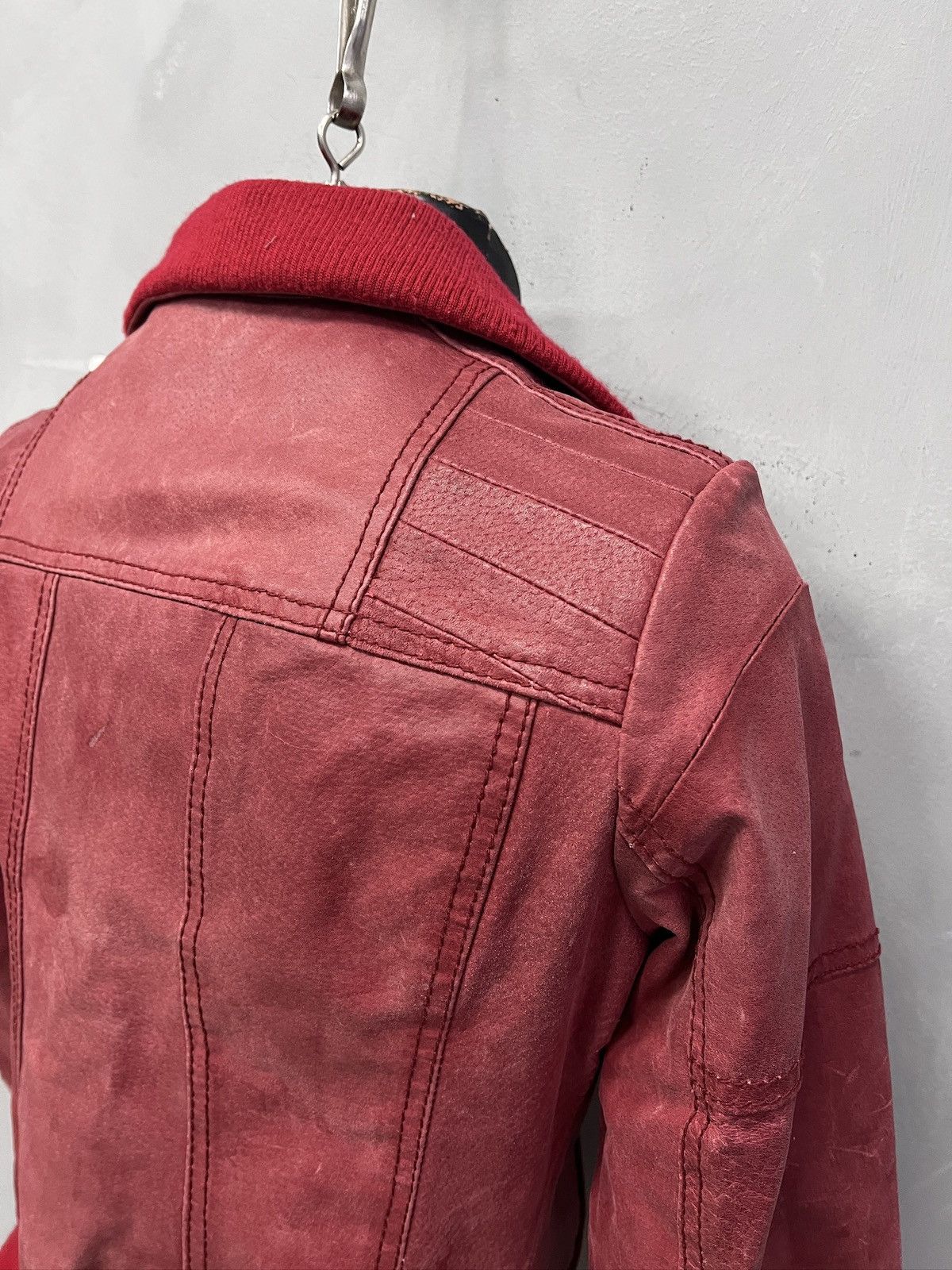 14th Addiction Slim leather avant garde y2k bomber jacket 14th addiction Size US XS / EU 42 / 0 - 7 Thumbnail