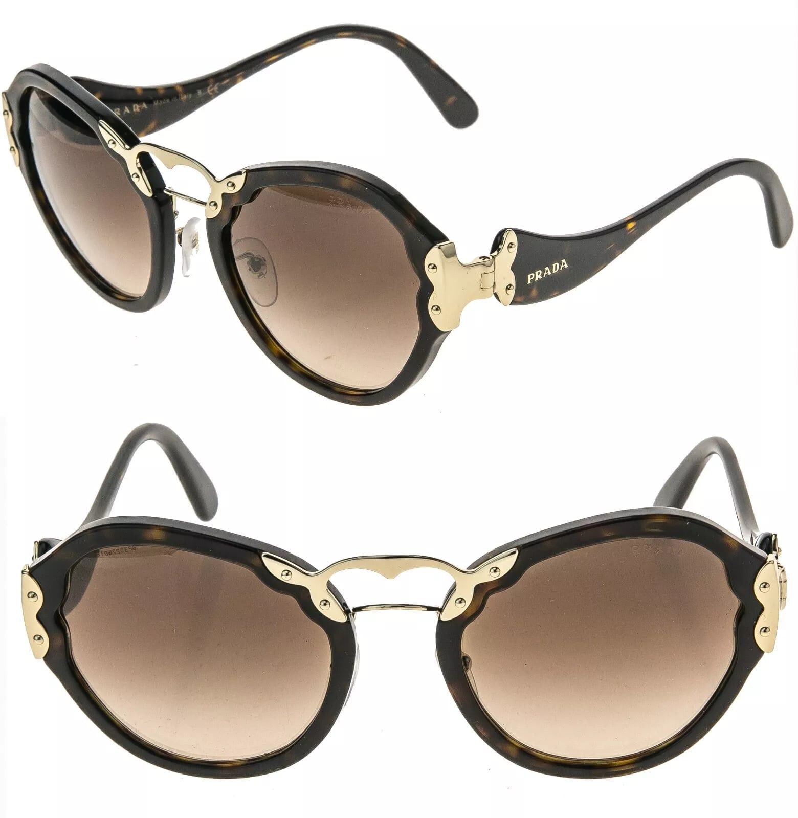 Prada PRADA WANDERER 09T PR09TS Brown Fashion Sunglasses 09TS Size ONE SIZE - 1 Thumbnail
