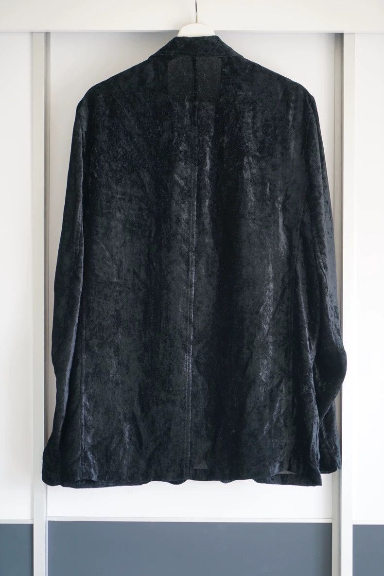 Yohji Yamamoto Yohji Yamamoto Yohji Yamamoto Black Velvet Suit Size US M / EU 48-50 / 2 - 2 Thumbnail