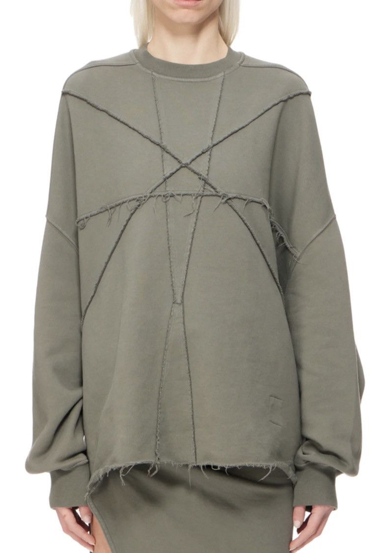 Rick Owens Drkshdw Rick Owens Drkshdw Crater Crew Sweater Hustler Blue UNI OS Size ONE SIZE - 16 Thumbnail