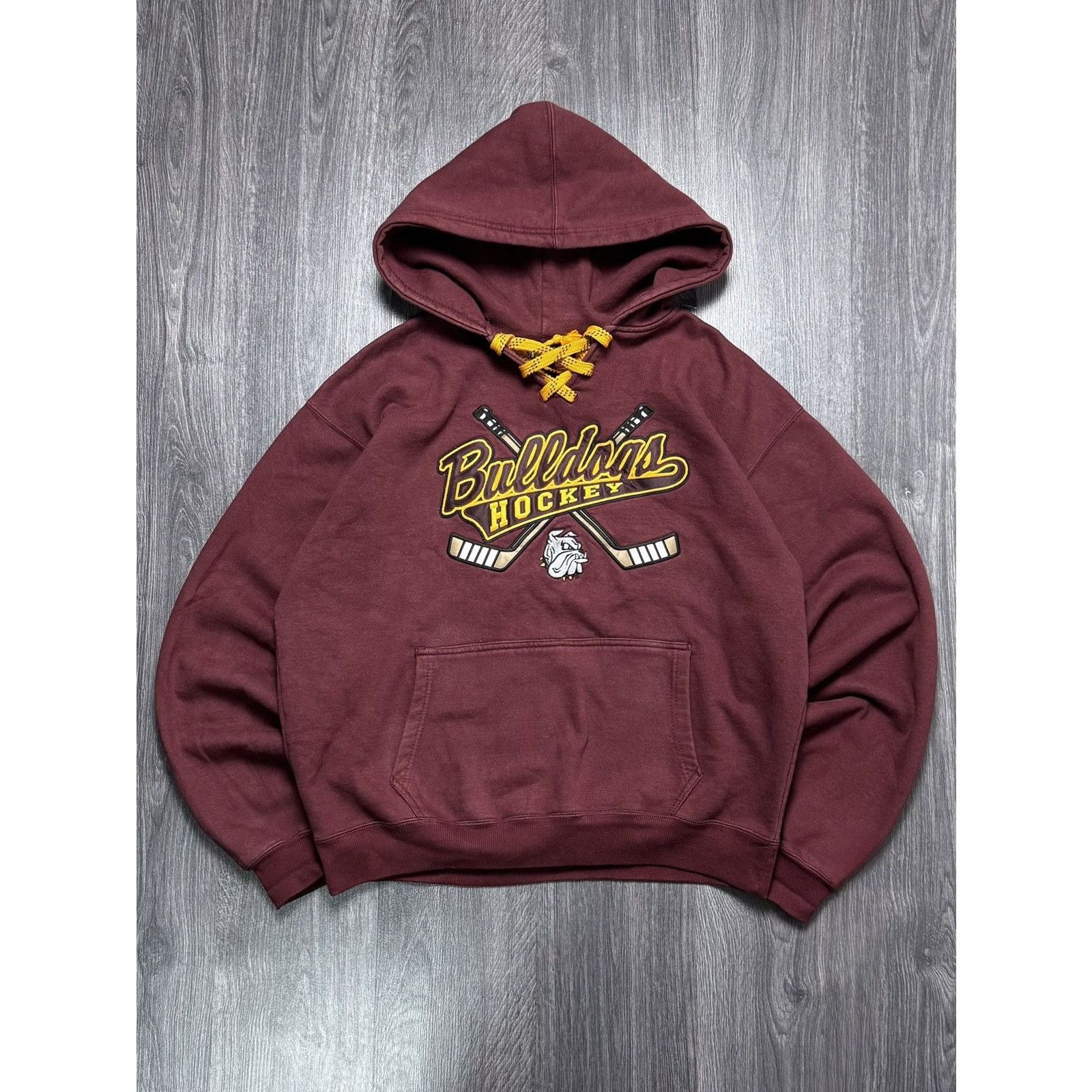 NHL × Vintage 90's VIntage Bulldogs NHL Baggy Hoodie Size US XL / EU 56 / 4 - 1 Thumbnail