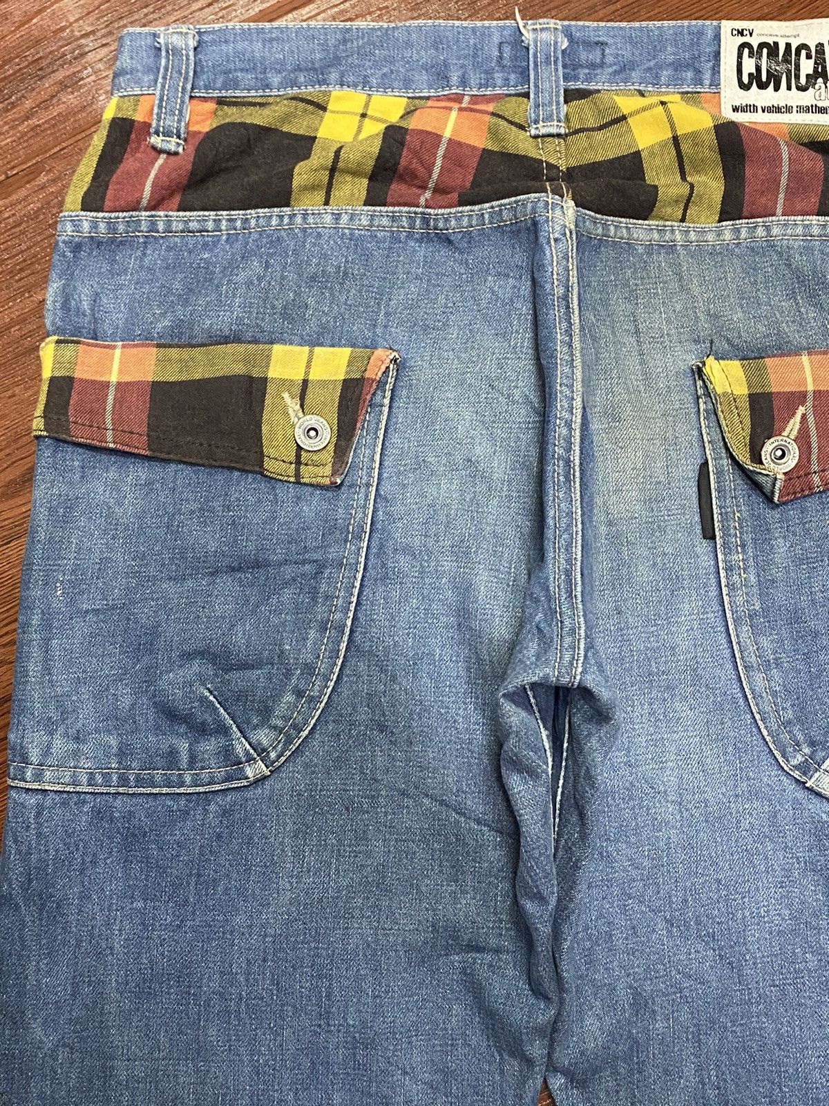 Japanese Brand Vintage Japanese Brands Checker Pocket Loose Jeans Size US 32 / EU 48 - 11 Thumbnail