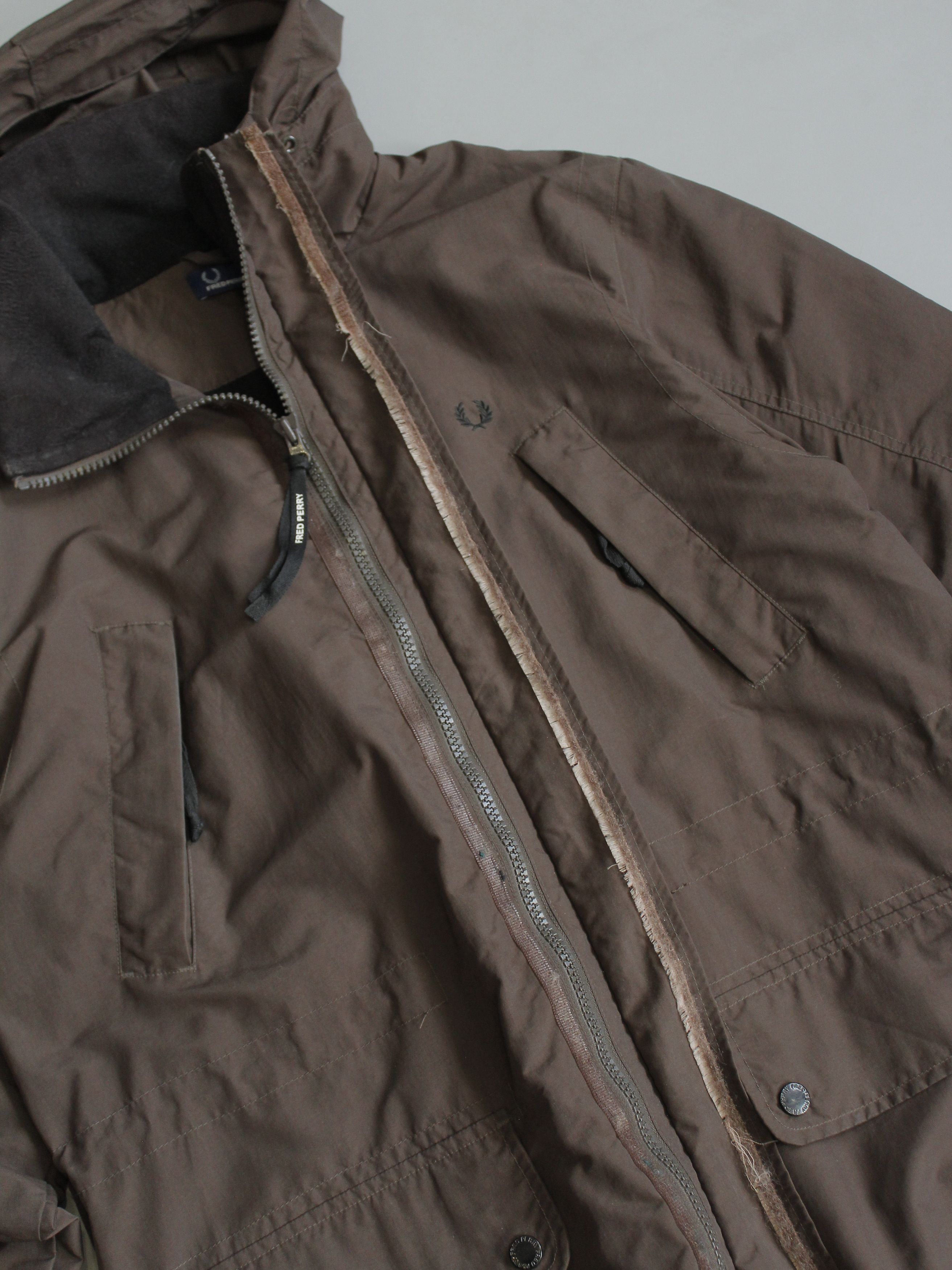 Fred Perry FRED PERRY PARKA MENS JACKET IN BROWN L Size US L / EU 52-54 / 3 - 6 Thumbnail