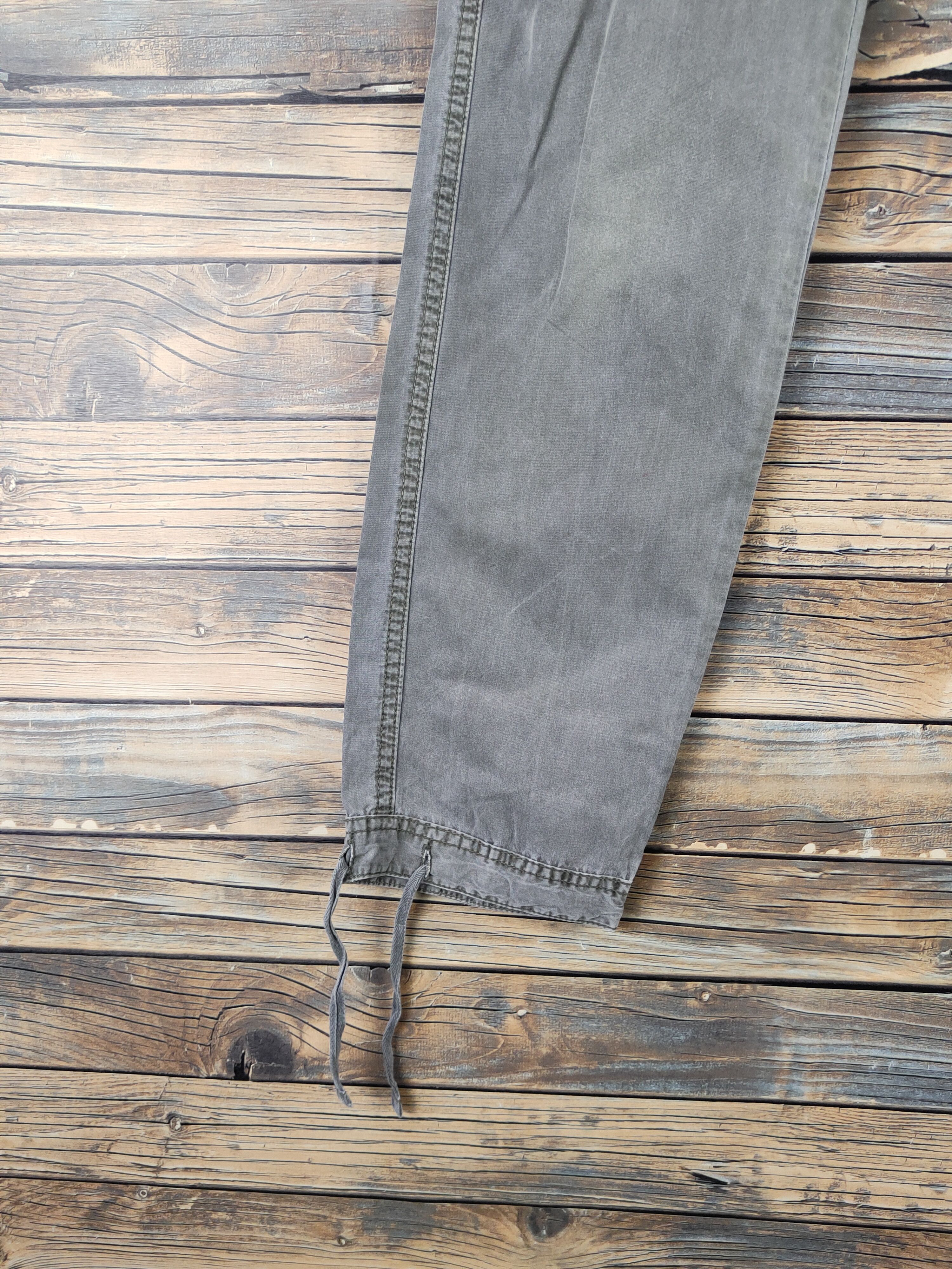Japanese Brand DLL Uniqlo Army Green Multipocket Cargo Pants #2350 Size 29" - 4 Thumbnail