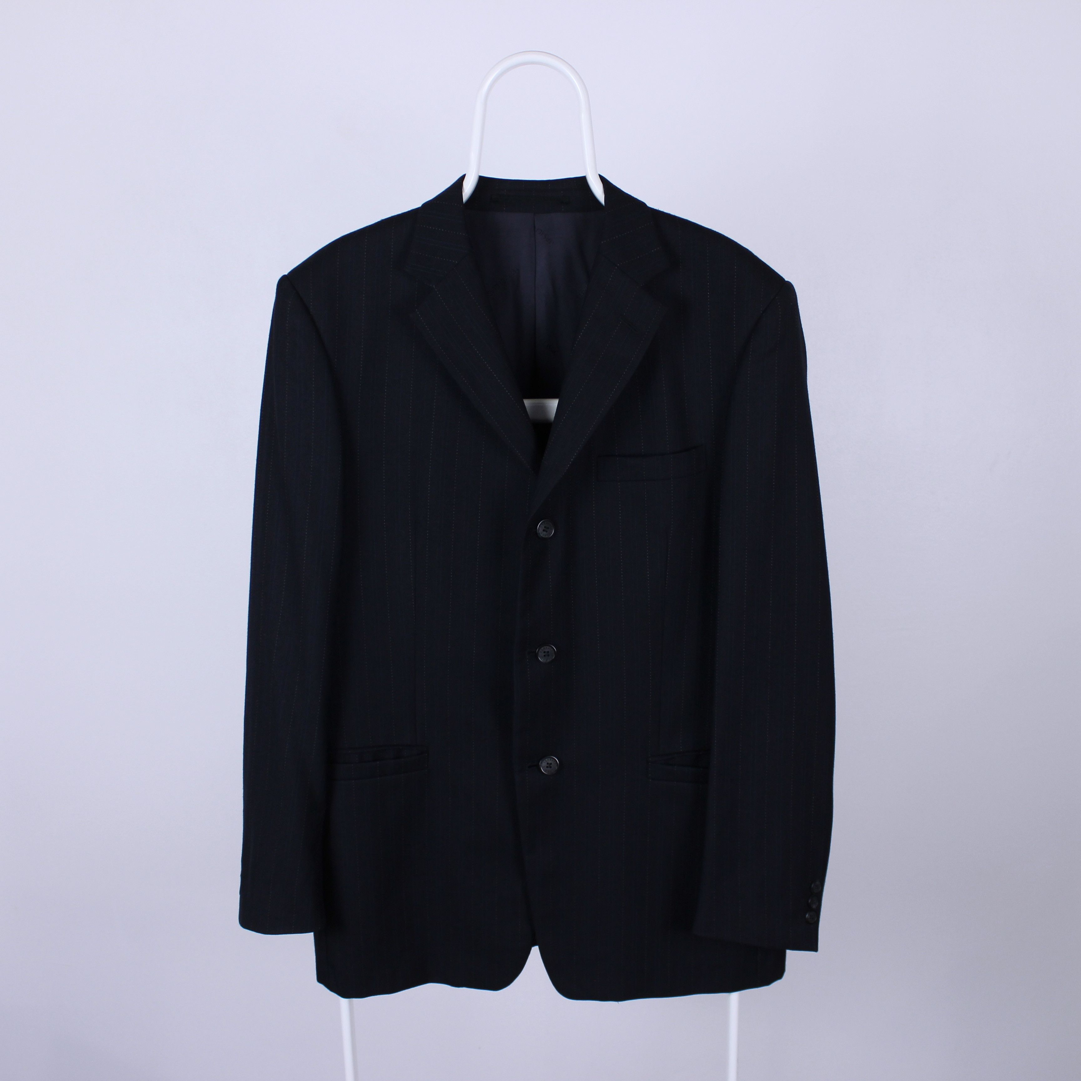 Versace Versace blazer men classic tailoring navy blue striped 50 Size 50R - 11 Thumbnail