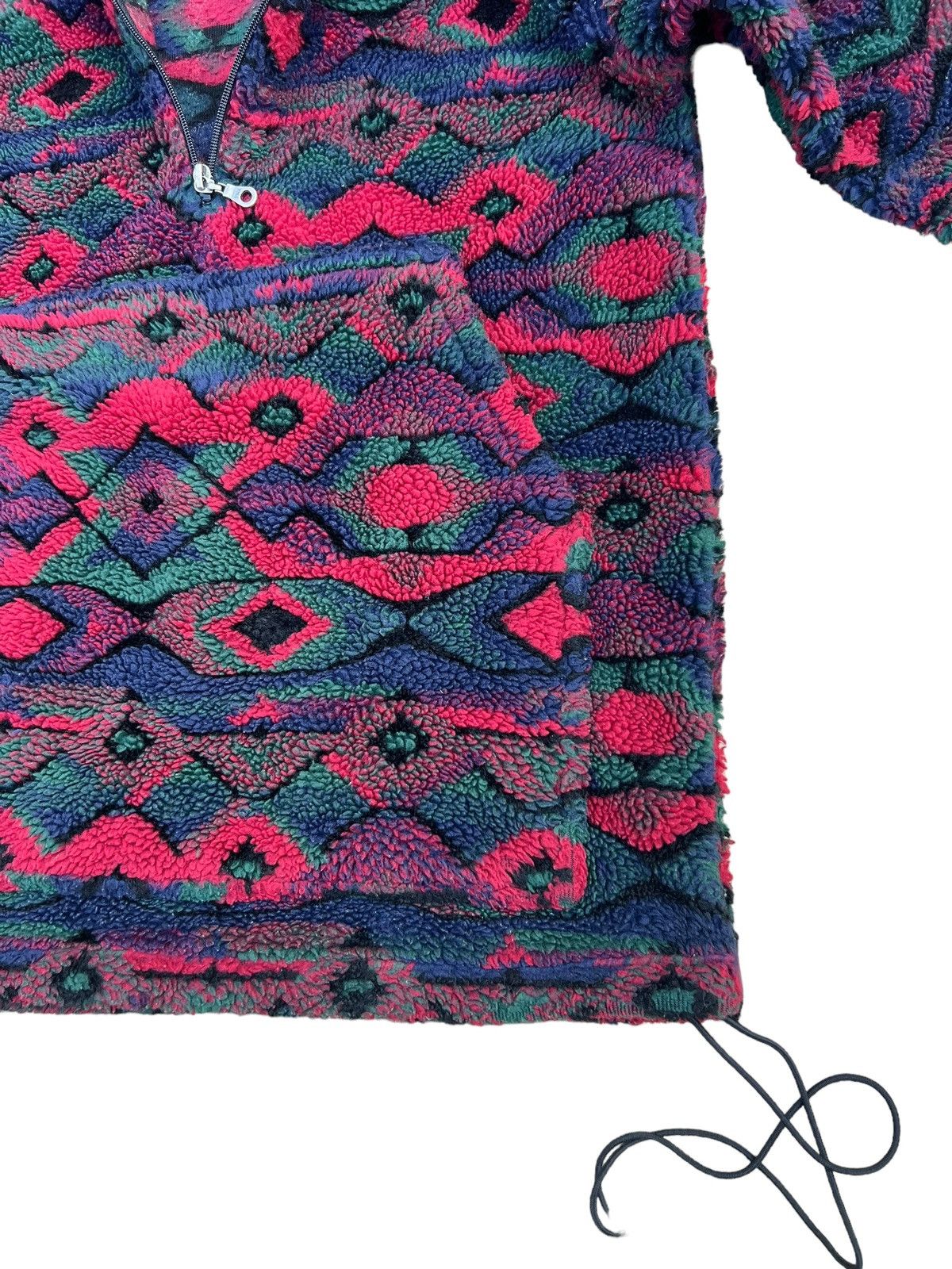 Woolrich Woolen Mills Vintage 90s WOOLRICH Usa Tribal Pullover Bulky Fleece Jacket Size US S / EU 44-46 / 1 - 10 Thumbnail