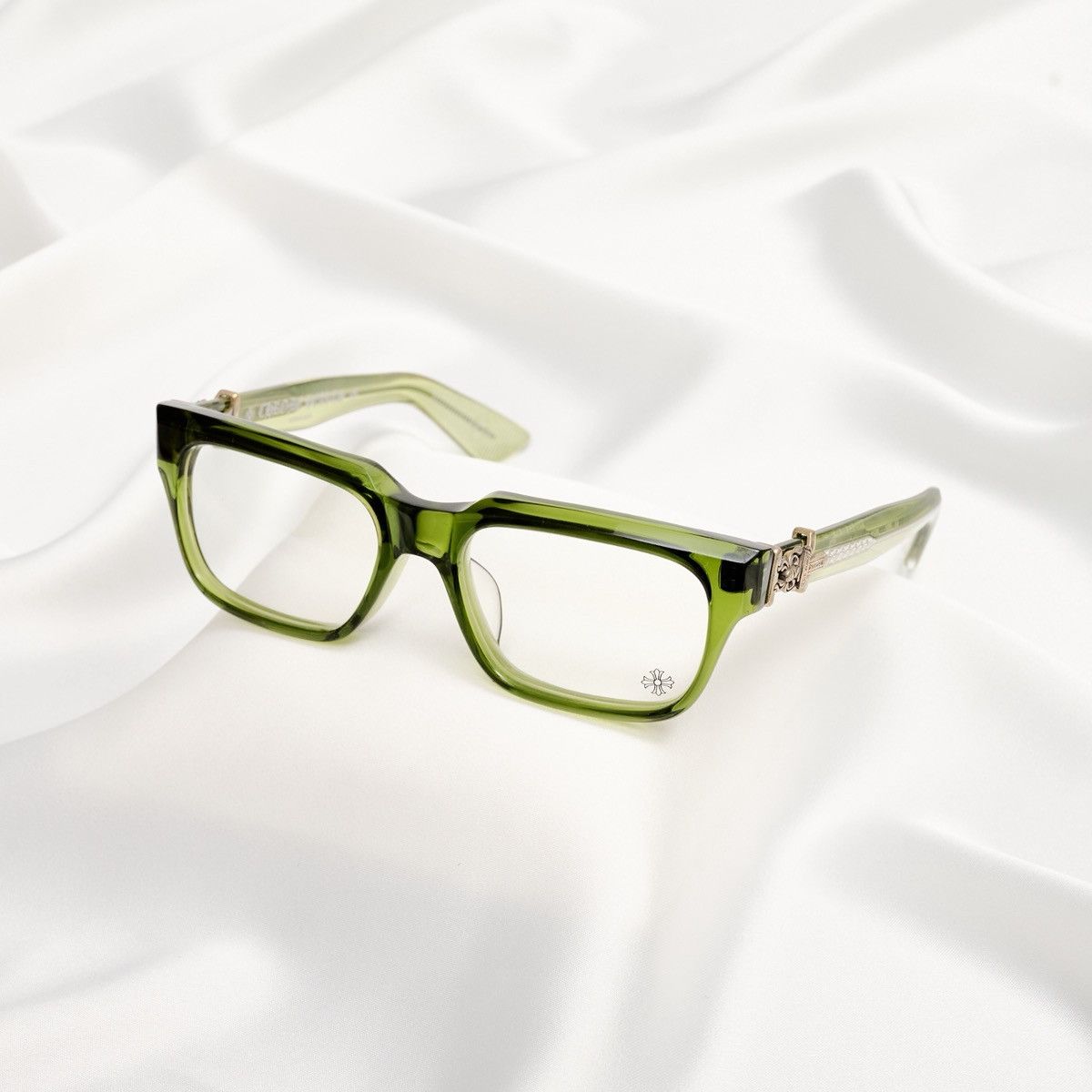 Chrome Hearts CHROME HEARTS VAGILLIONAIRE I DARK OLIVE GLASSES Size ONE SIZE - 1 Thumbnail