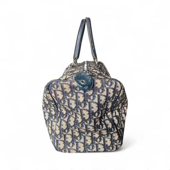 Christian Dior Monsieur Authentic Vintage Dior Trotter/Boston Bag in Blue Size ONE SIZE - 4 Thumbnail