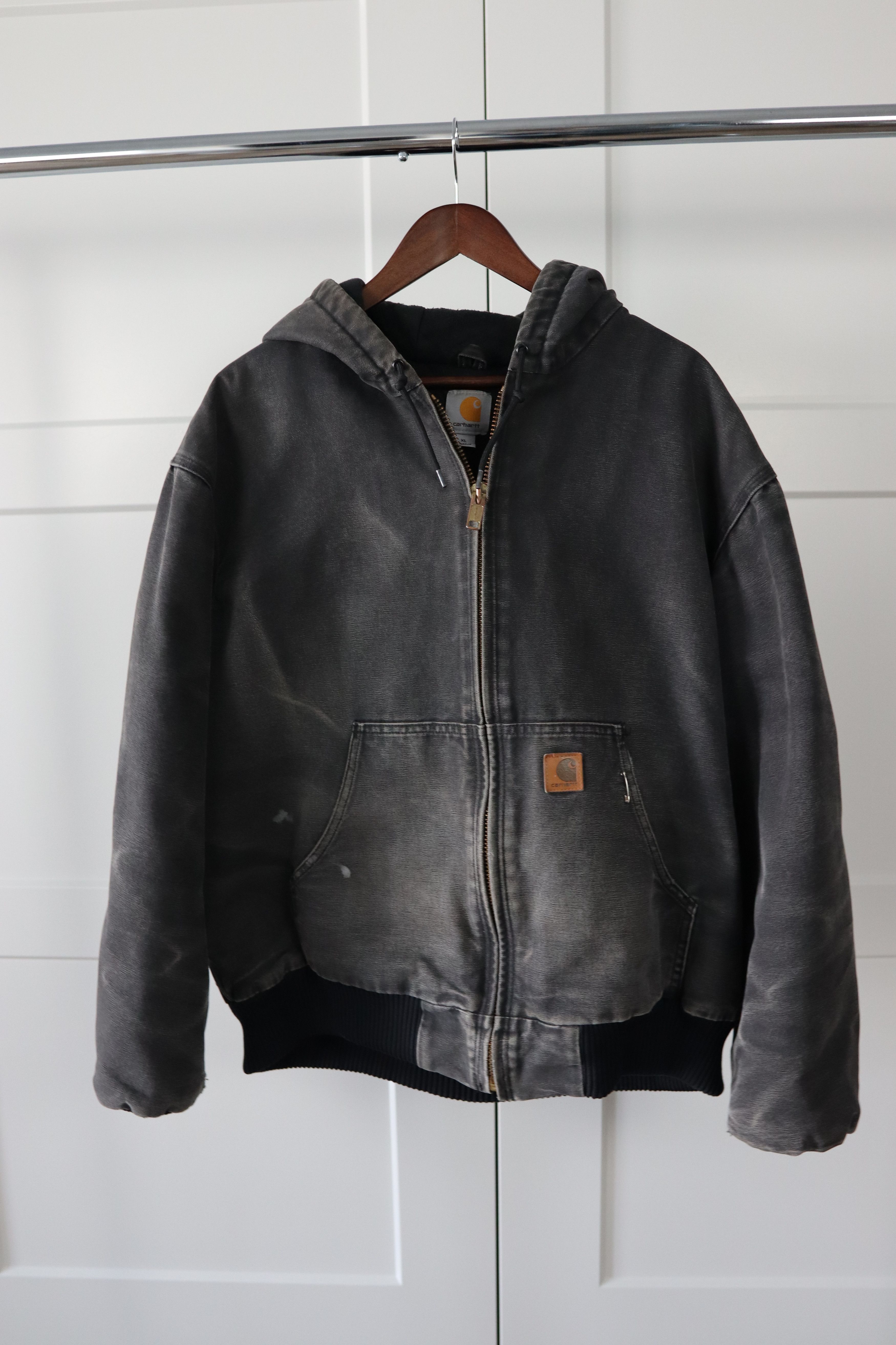Carhartt Carhartt Faded Black Zip-Up Work Jacket Size US XL / EU 56 / 4 - 1 Thumbnail