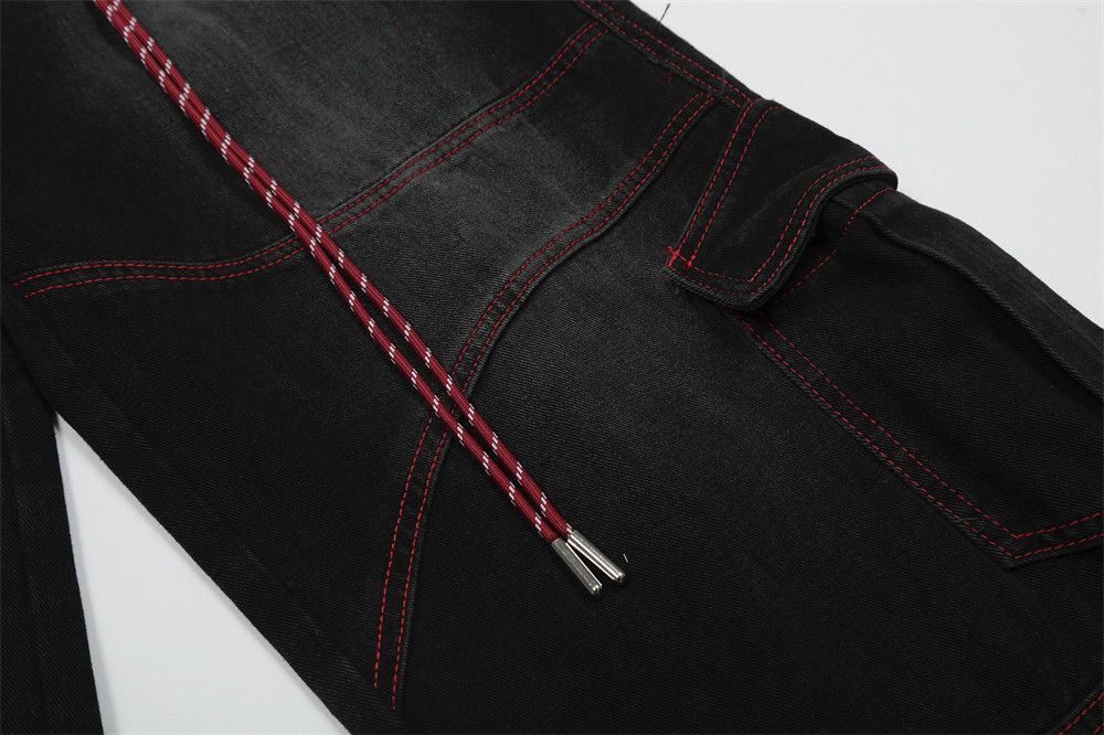 Japanese Brand × Jean Men's loose trendy keychain decorated straight jeans Size US 32 / EU 48 - 5 Thumbnail