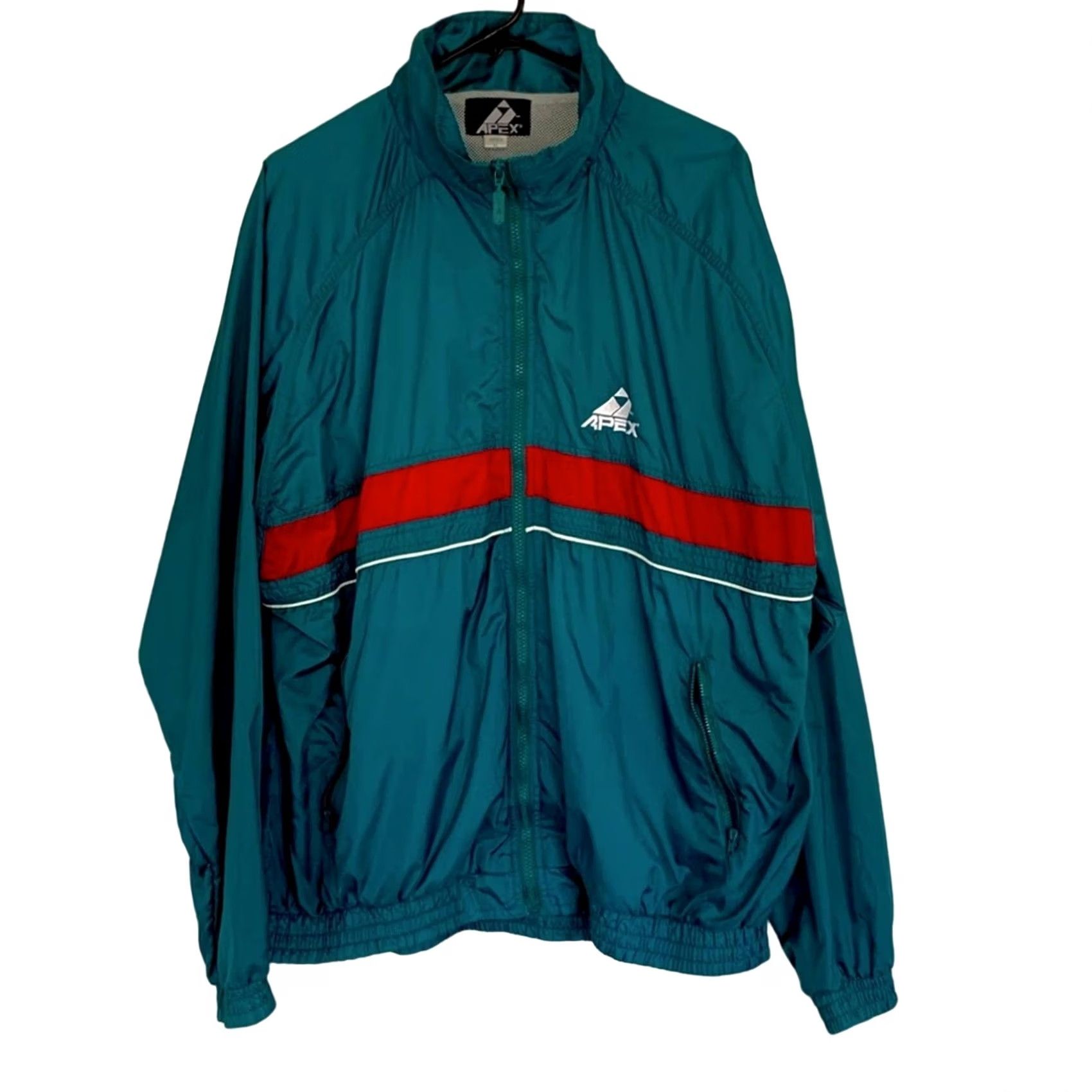 Vintage VINTAGE Apex Windbreaker Jacket XL Mens Green 90s Size XL Jacket Windbreaker Mens Fashion Sportswear Size US XL / EU 56 / 4 - 2 Thumbnail