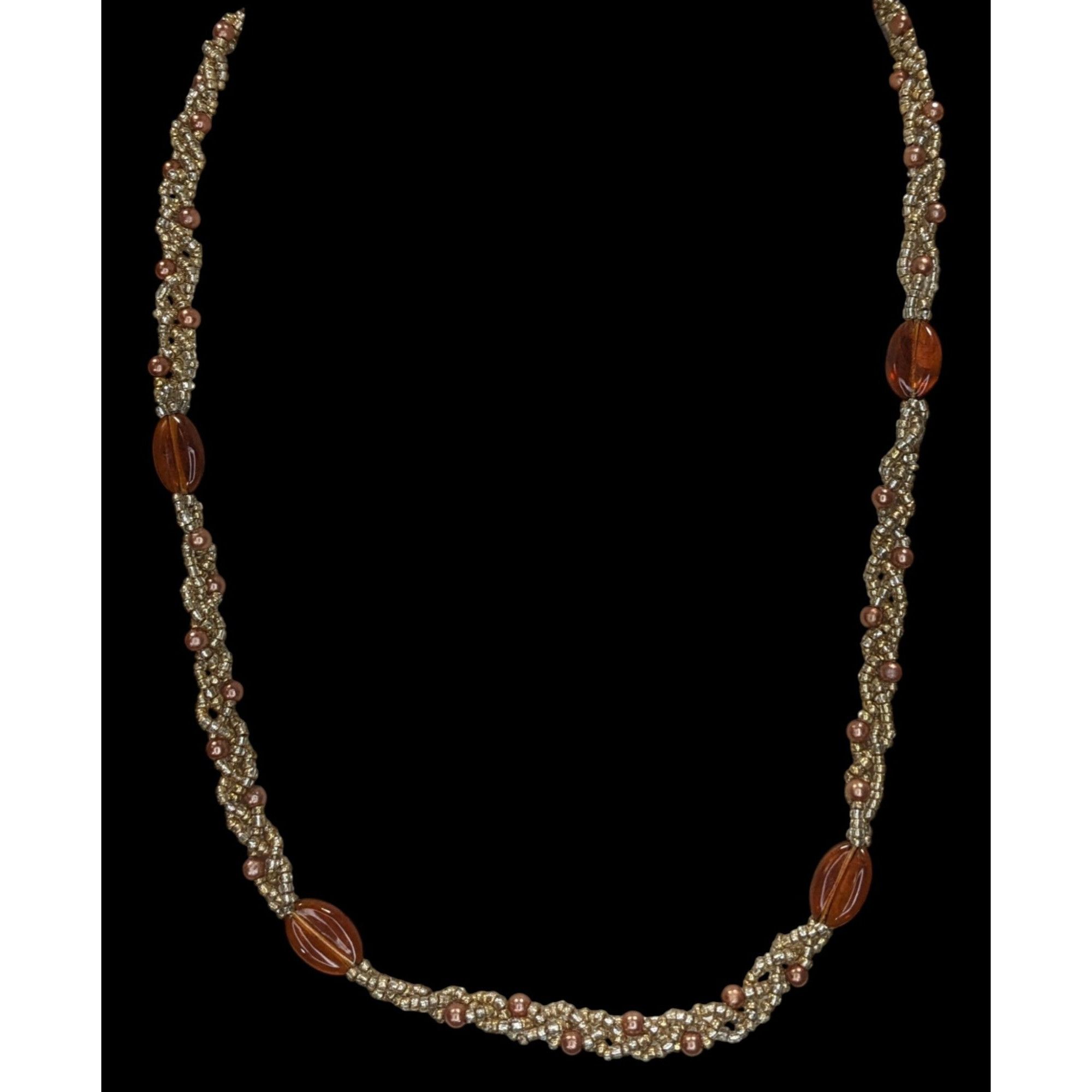 Other Bohemian Braided Glass Beaded Necklace With Twisted Design Size ONE SIZE - 5 Thumbnail