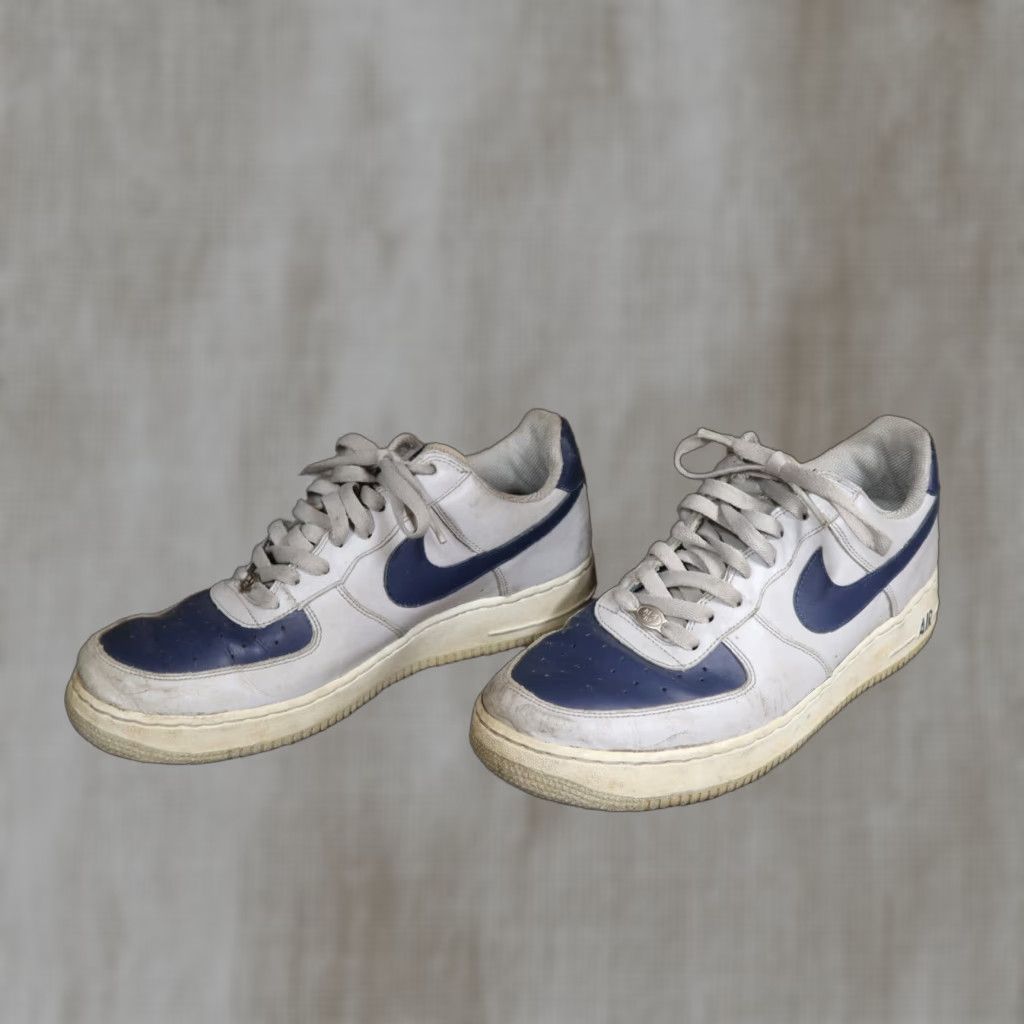 Nike VINTAGE Nike Air Force 1 Low Top 11 Men's Gray Blue Nike Air 2004 AF1 306353-042 Shoes Size US XL / EU 56 / 4 - 1 Thumbnail