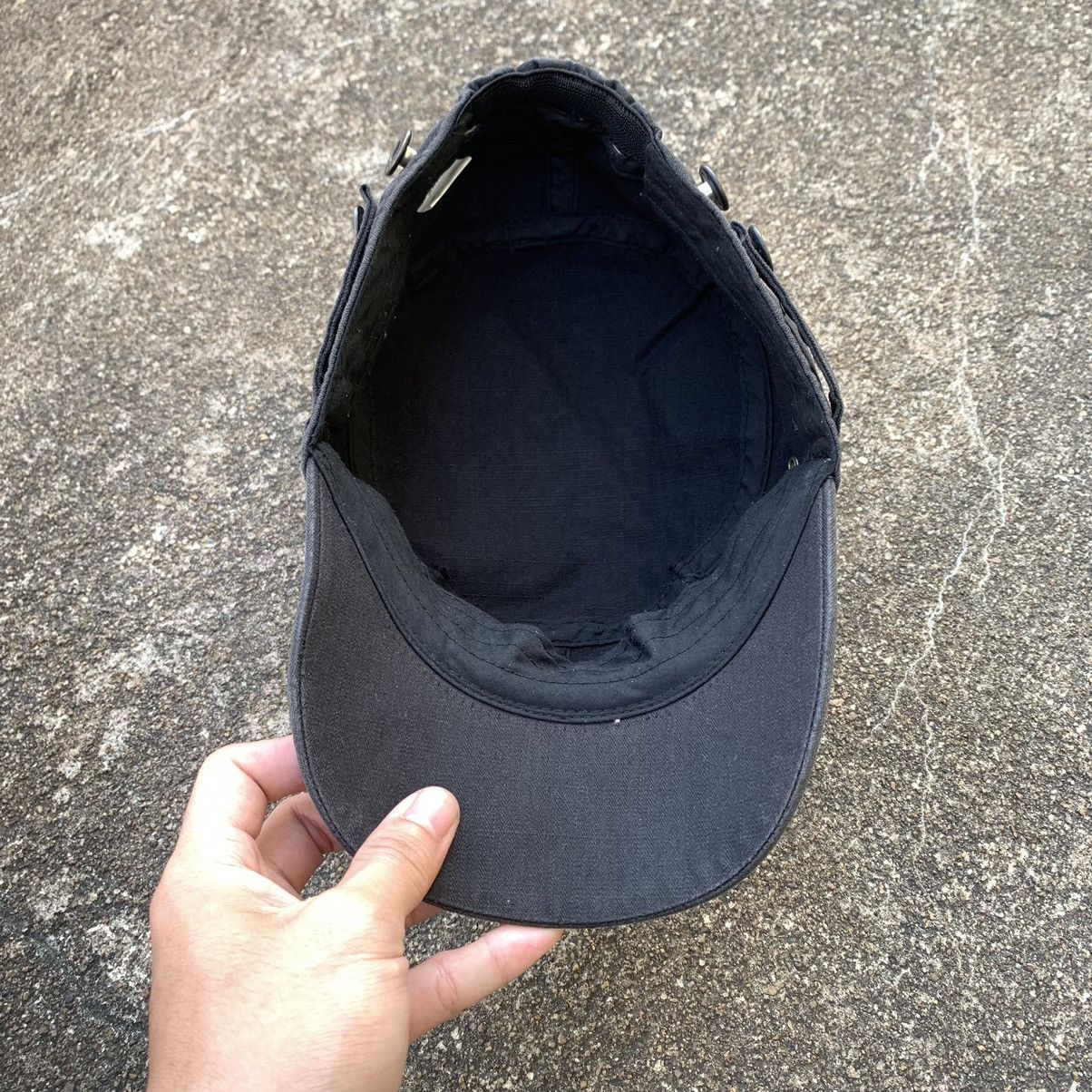 Japanese Brand Y2K MILITARY DISTRESSED STUDDED HAT Size ONE SIZE - 5 Thumbnail