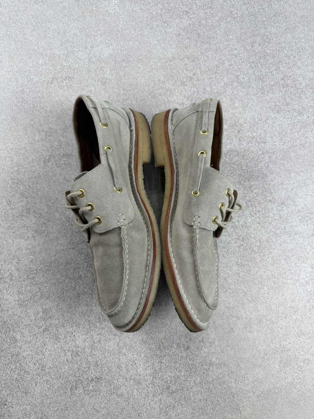 Grenson Grenson Sheldon Suede Leather Top-Sider Loafers Size US 10 / EU 43 - 9 Thumbnail