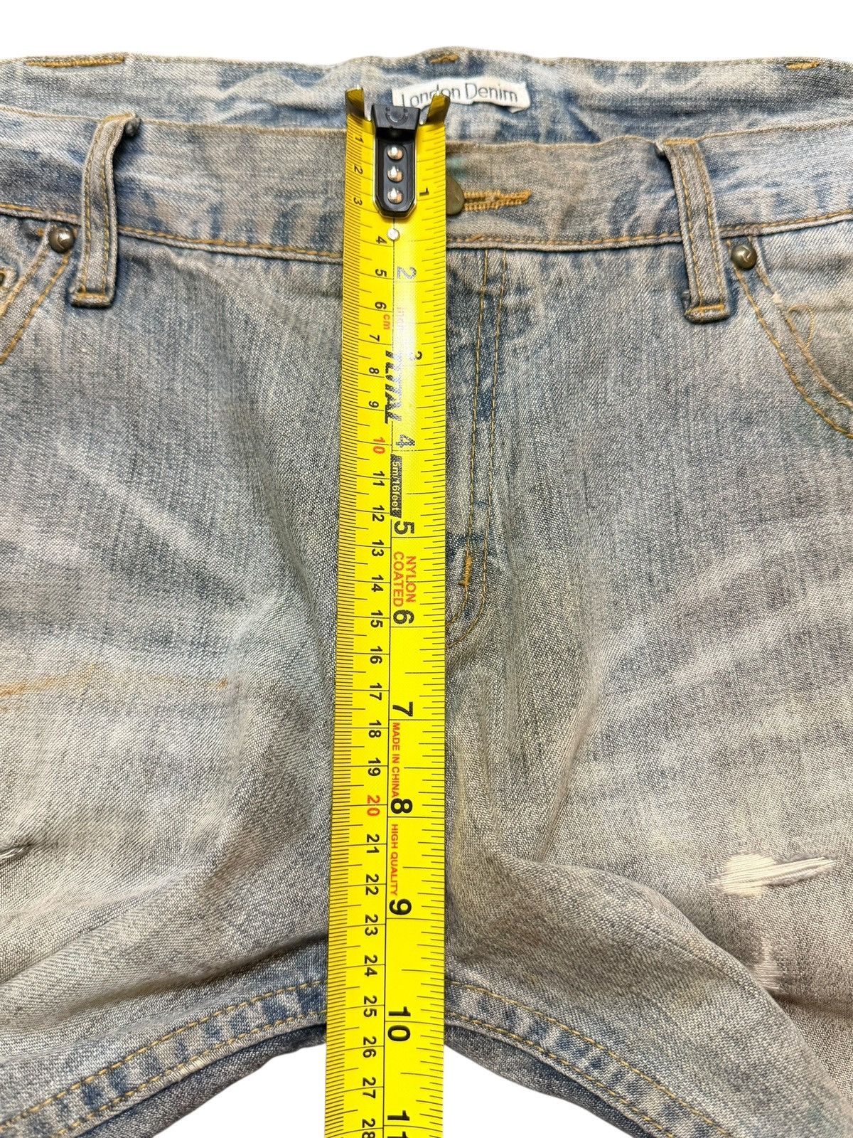 Hysteric Glamour Vintage Japanese Mud Dirty Wash Distress Wide Leg Baggy Size US 34 / EU 50 - 14 Thumbnail