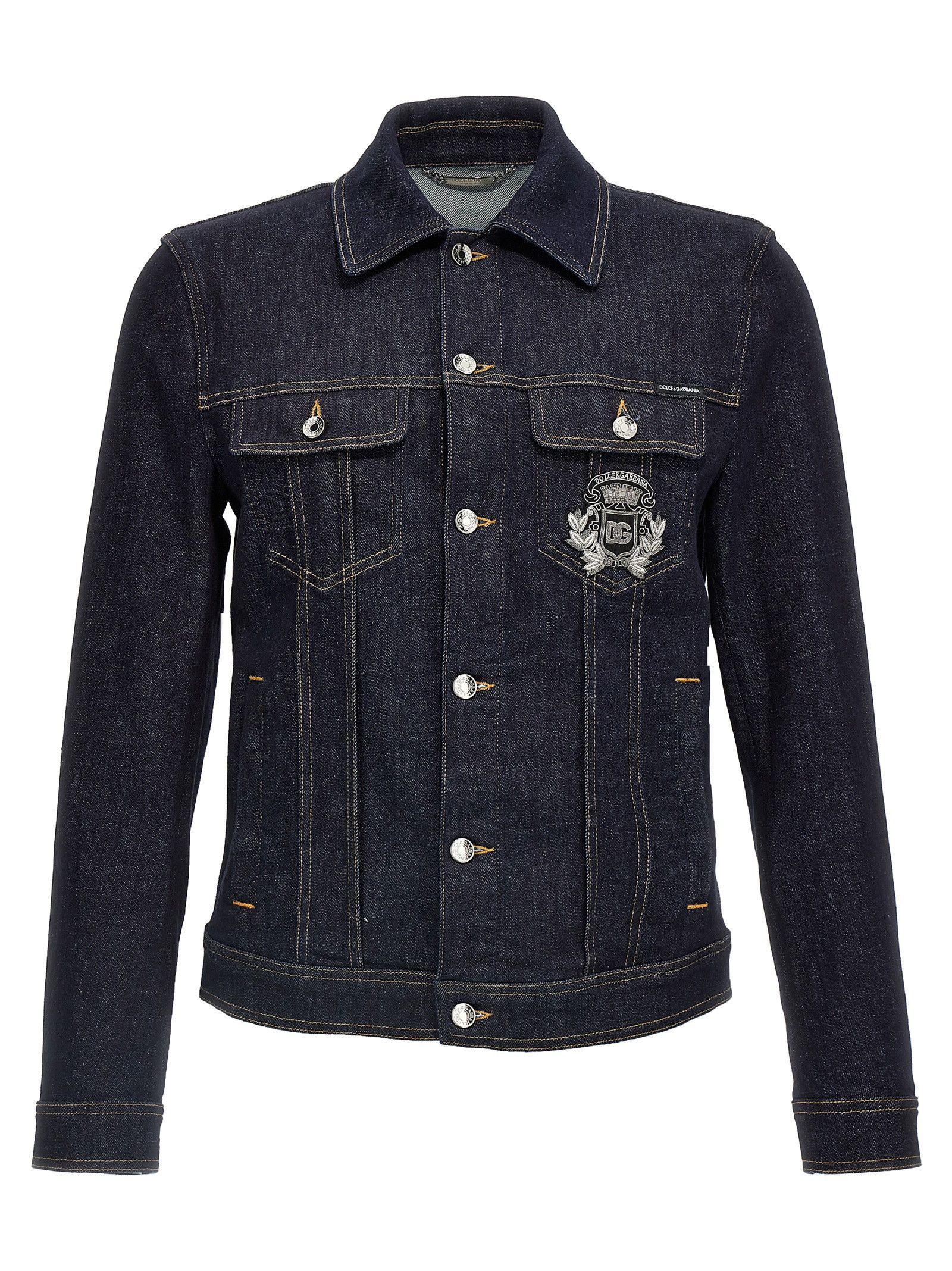 Dolce & Gabbana Logo Denim Jacket Size US M / EU 48-50 / 2 - 1 Thumbnail