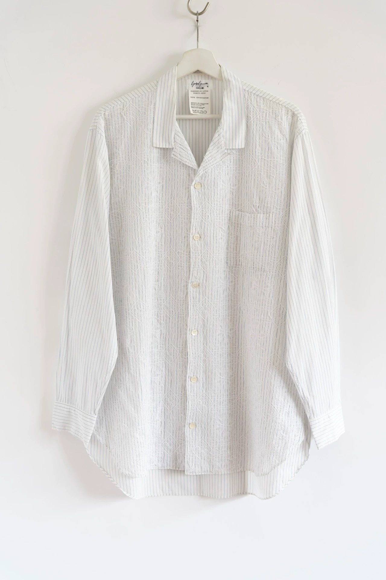 Yohji Yamamoto Yohji Yamamoto 85SS Tuareg Emb Cuban Cotton Shirt One Size Size US M / EU 48-50 / 2 - 1 Thumbnail