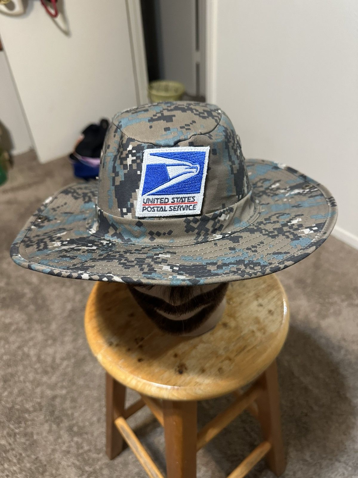 Anti Social Social Club Vintage USPS Mailman “Camouflage” bucket hat 90s Size ONE SIZE - 2 Thumbnail