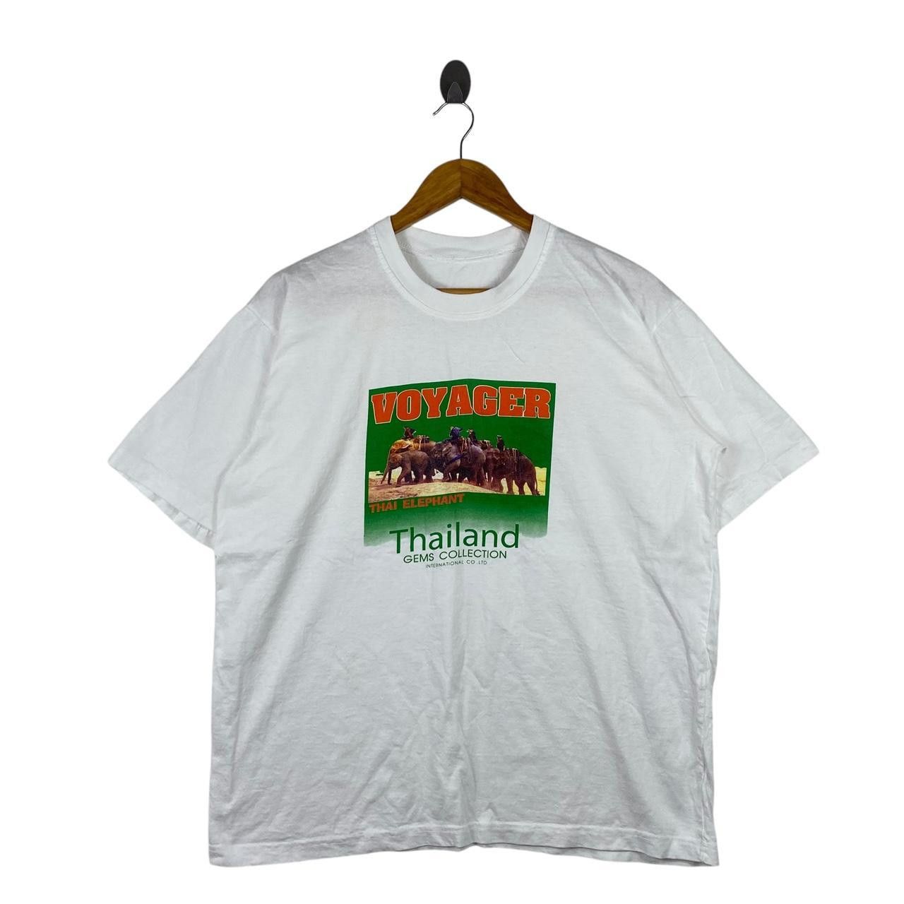 Vintage Vintage THAILAND GEMS ELEPHANT Voyager Tee Shirt Size L / US 10 / IT 46 - 1 Thumbnail