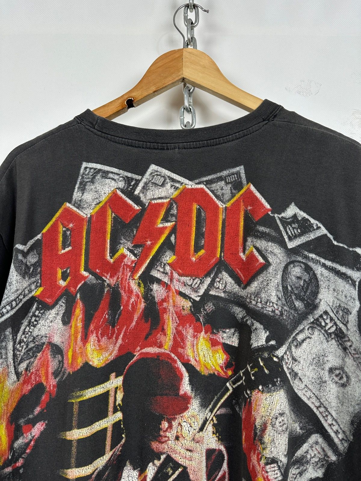 AC/DC Vintage AC/DC All Over Print Rare T-Shirt Size US XL / EU 56 / 4 - 14 Thumbnail