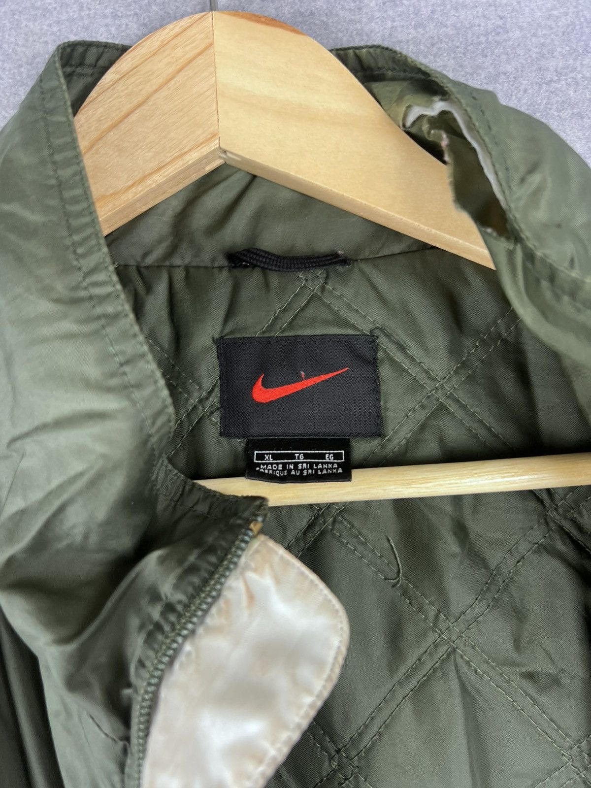 Nike Vintage 1990s Nike Long Forest Green Heavy Windbreaker XL Size US XL / EU 56 / 4 - 5 Thumbnail