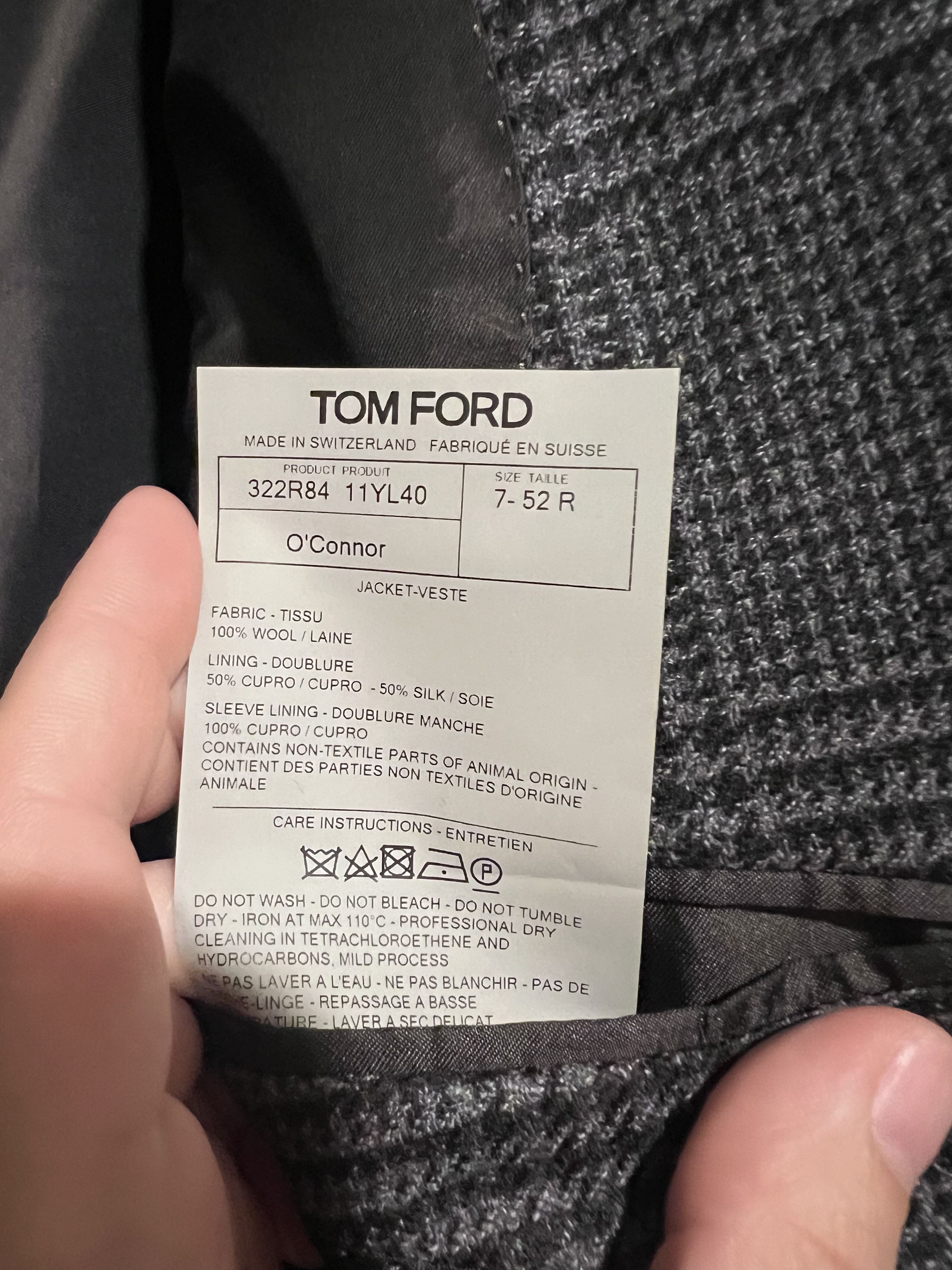 Tom Ford Tom Ford Prince of Wales Sport Jacket Size 42R - 15 Thumbnail