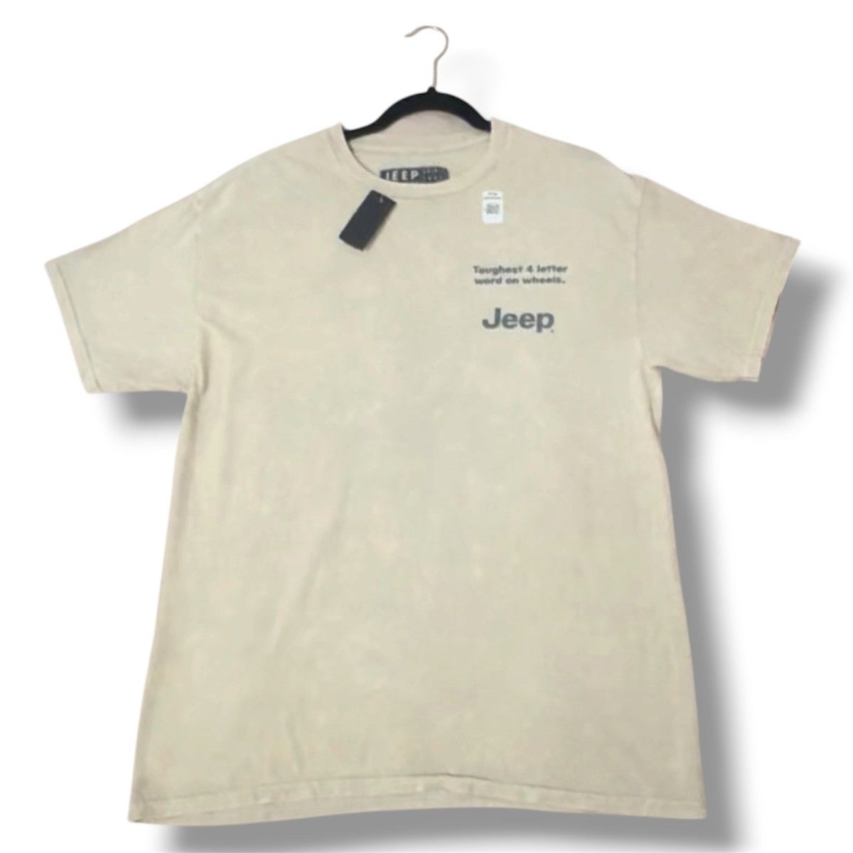 Jeep Jeep Graphic T Shirt Mens M NWT Beige Acid Wash Back Print Size US M / EU 48-50 / 2 - 5 Thumbnail