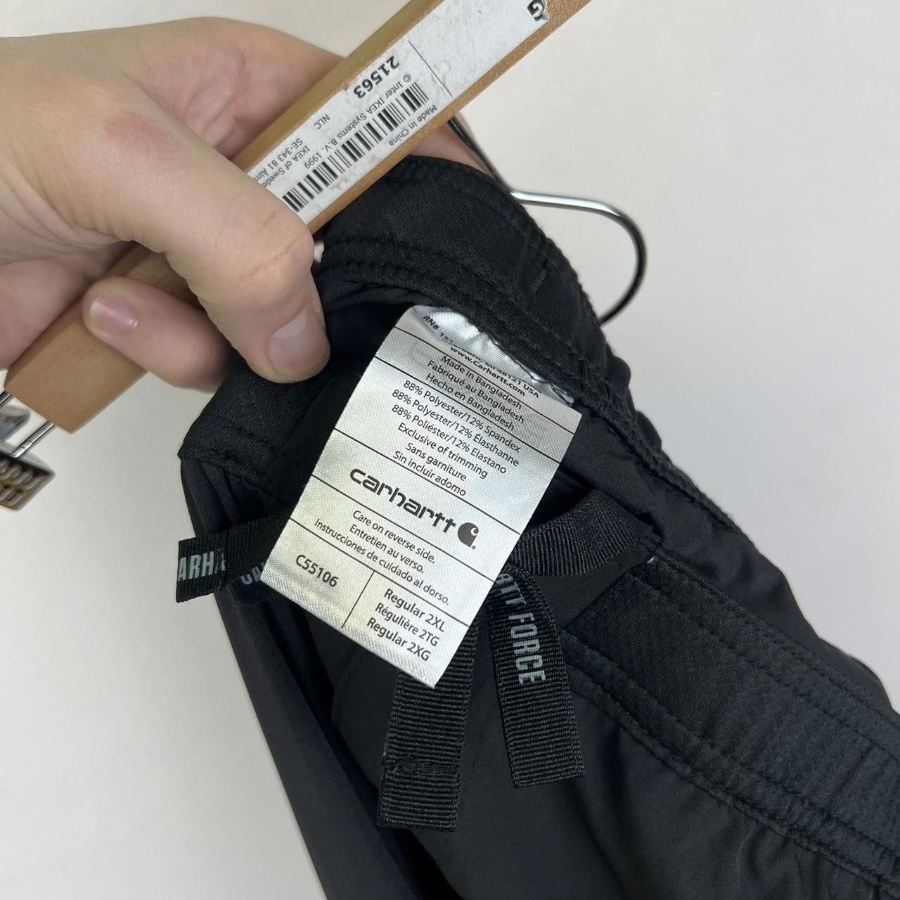 Carhartt New Carhartt Men's Black Lightweight Cargo Pants Size US 40 / EU 56 - 7 Thumbnail