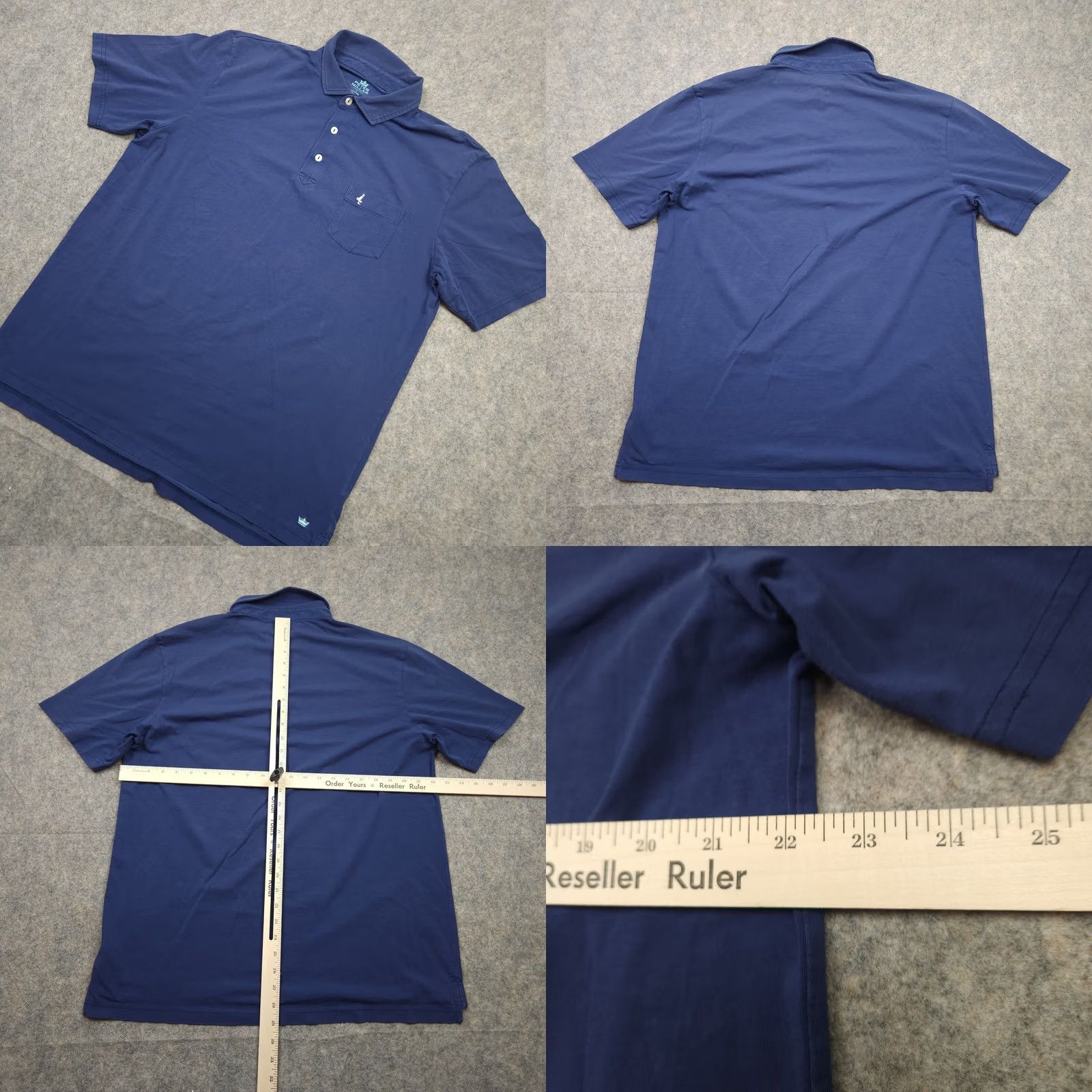 Peter Millar VINTAGE Peter Millar Seaside Wash Polo Shirt Mens Large Blue Logo Golf 90s Theme Mens Size US L / EU 52-54 / 3 - 8 Thumbnail