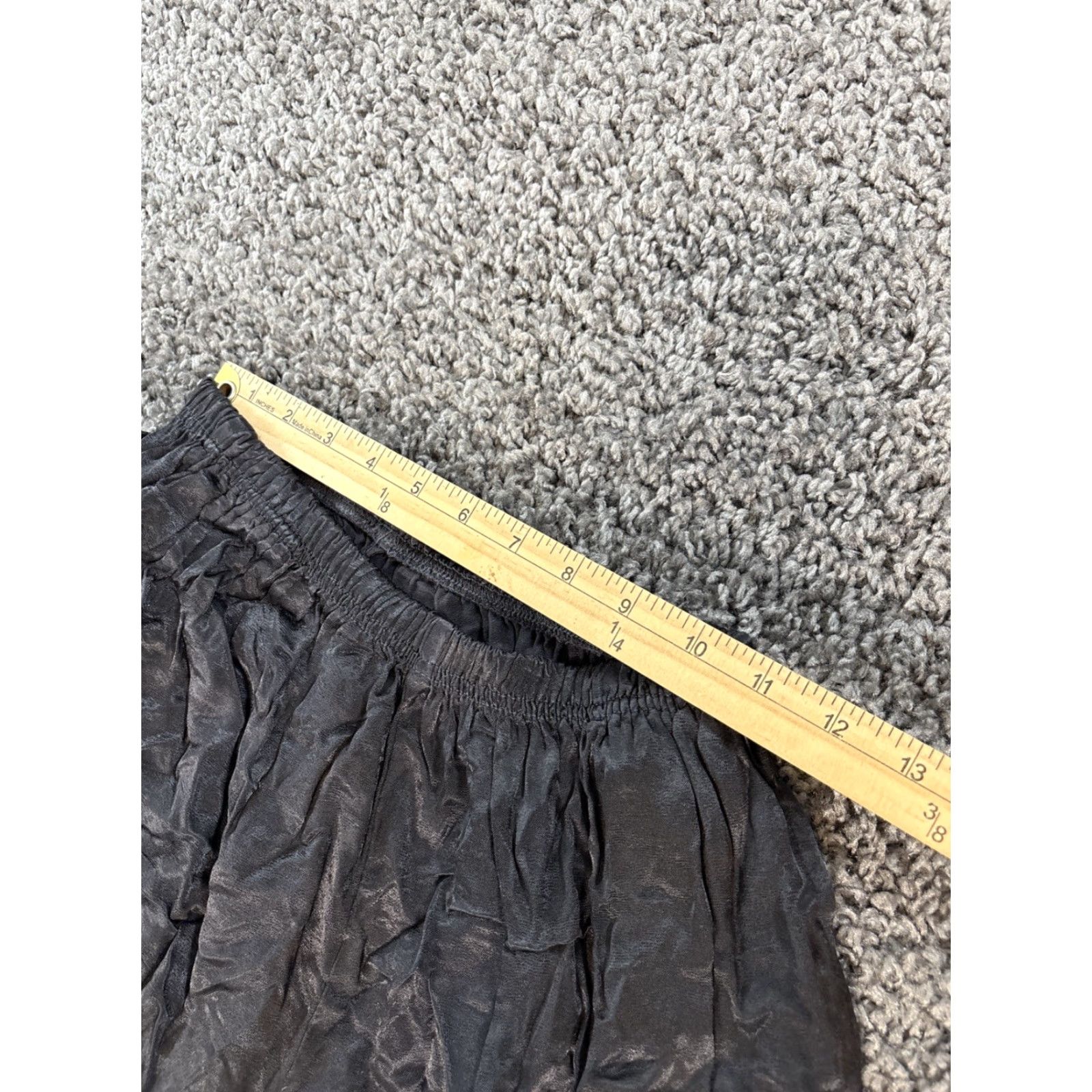 Vintage VINTAGE Cut Loose Pants Women L Black Wide-Leg Tencel 90s Dress Pants Mens Womens Size 36" / US 14 / IT 50 - 3 Thumbnail