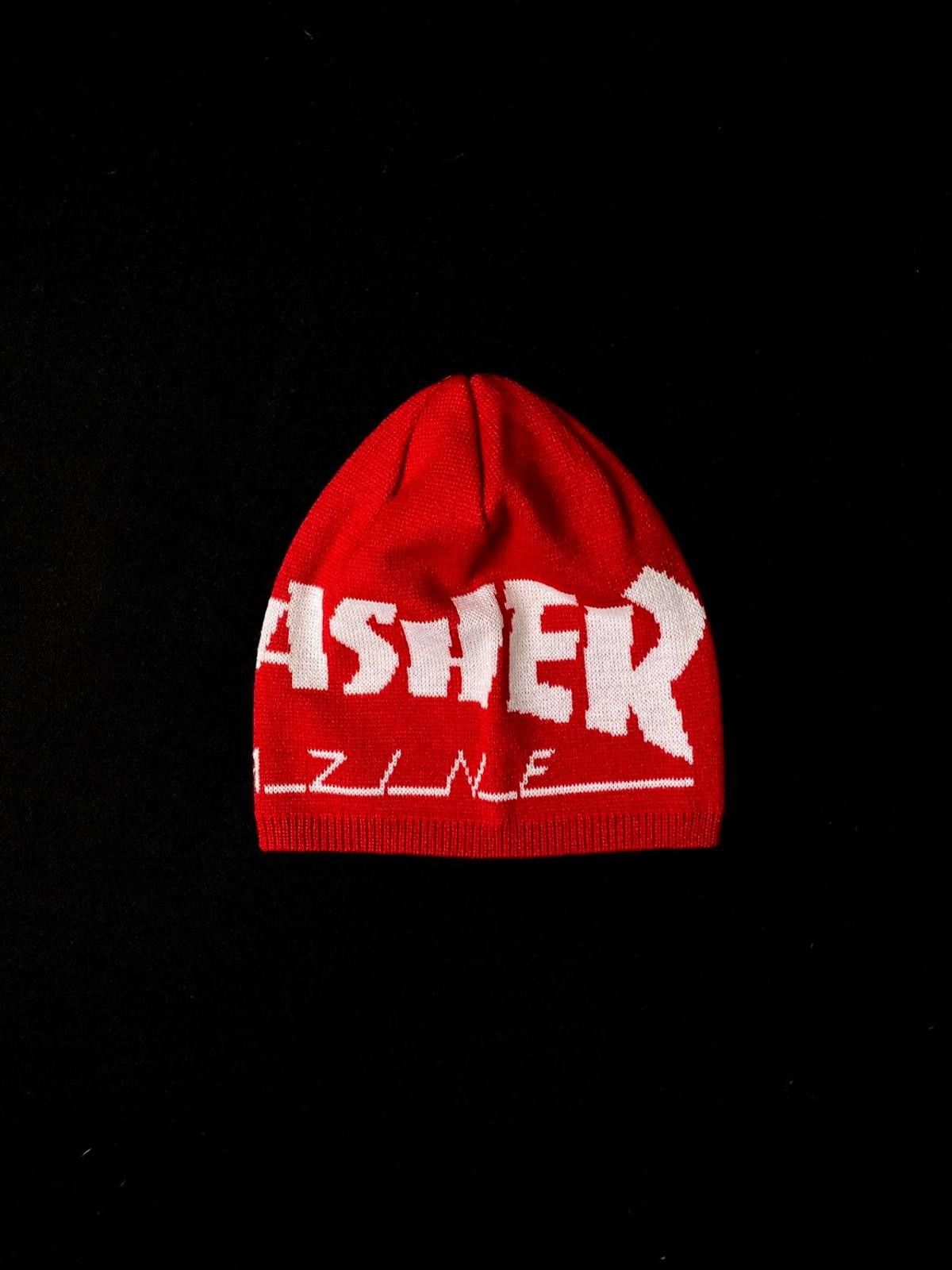 Thrasher Rare Thrasher Magazine Classic Logo No Cuff Knit Beanie Hats Size ONE SIZE - 1 Thumbnail